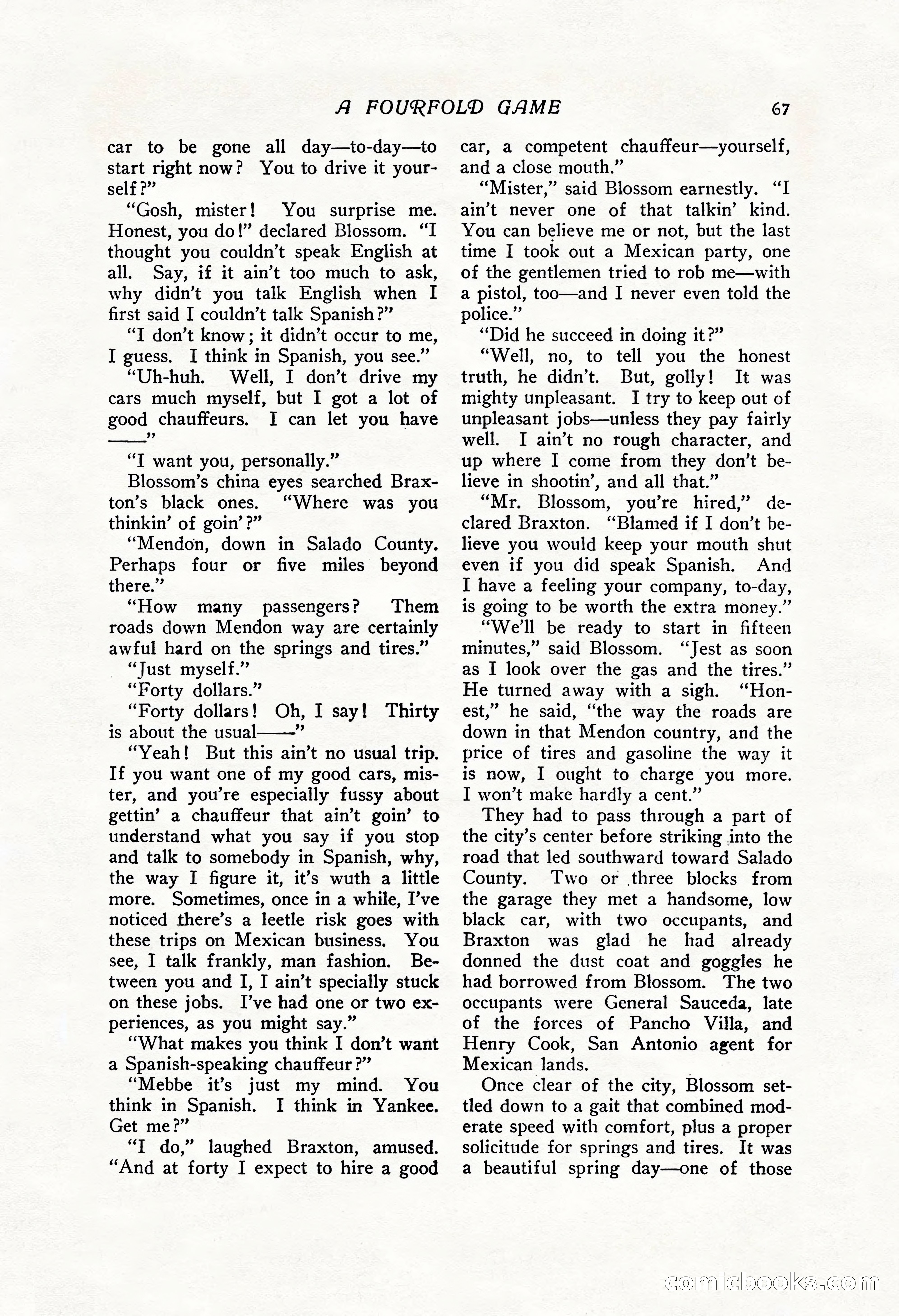 The Popular Magazine, Vol. 43, No. 1 — page 73 of 220