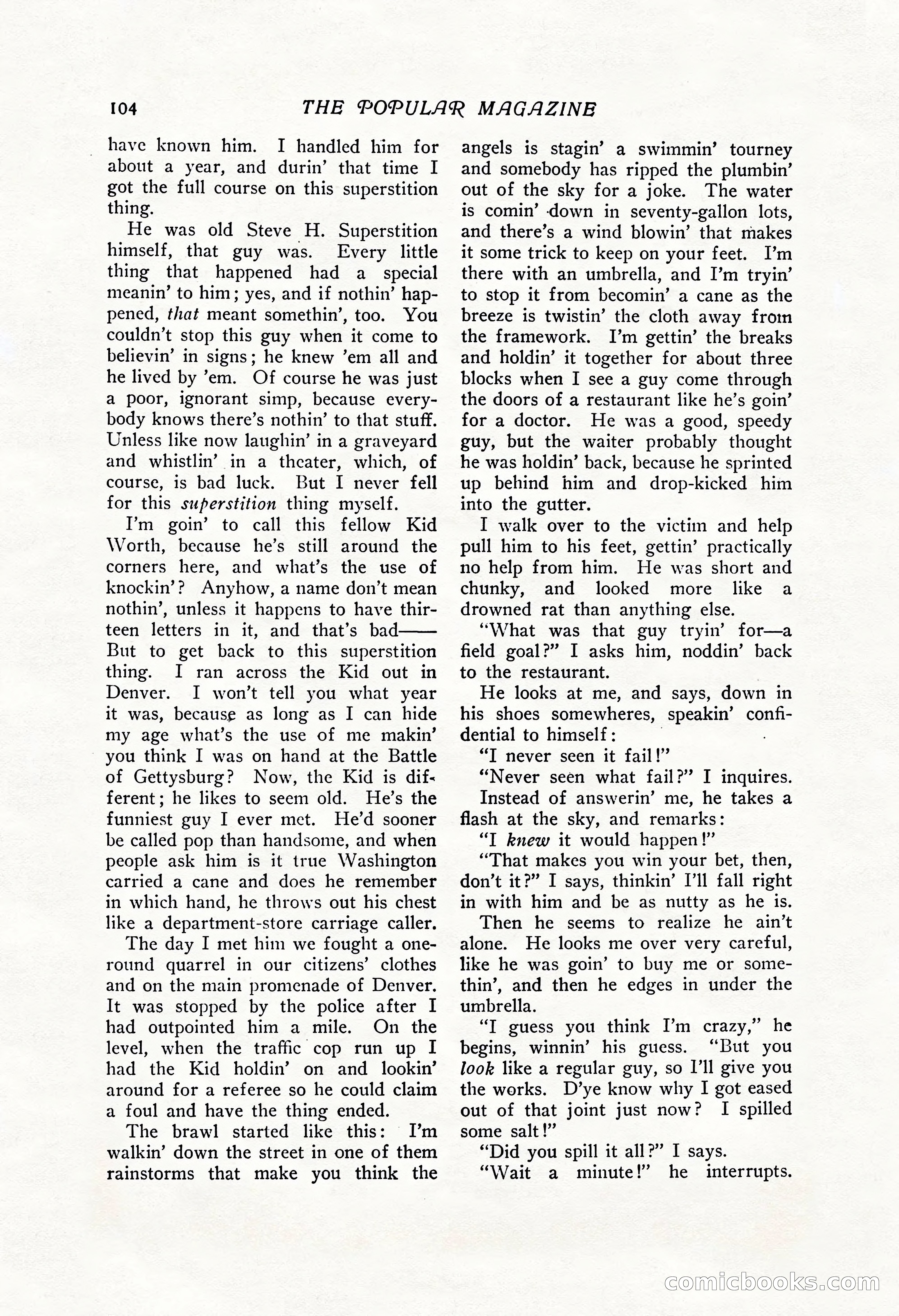 The Popular Magazine, Vol. 43, No. 1 — page 110 of 220