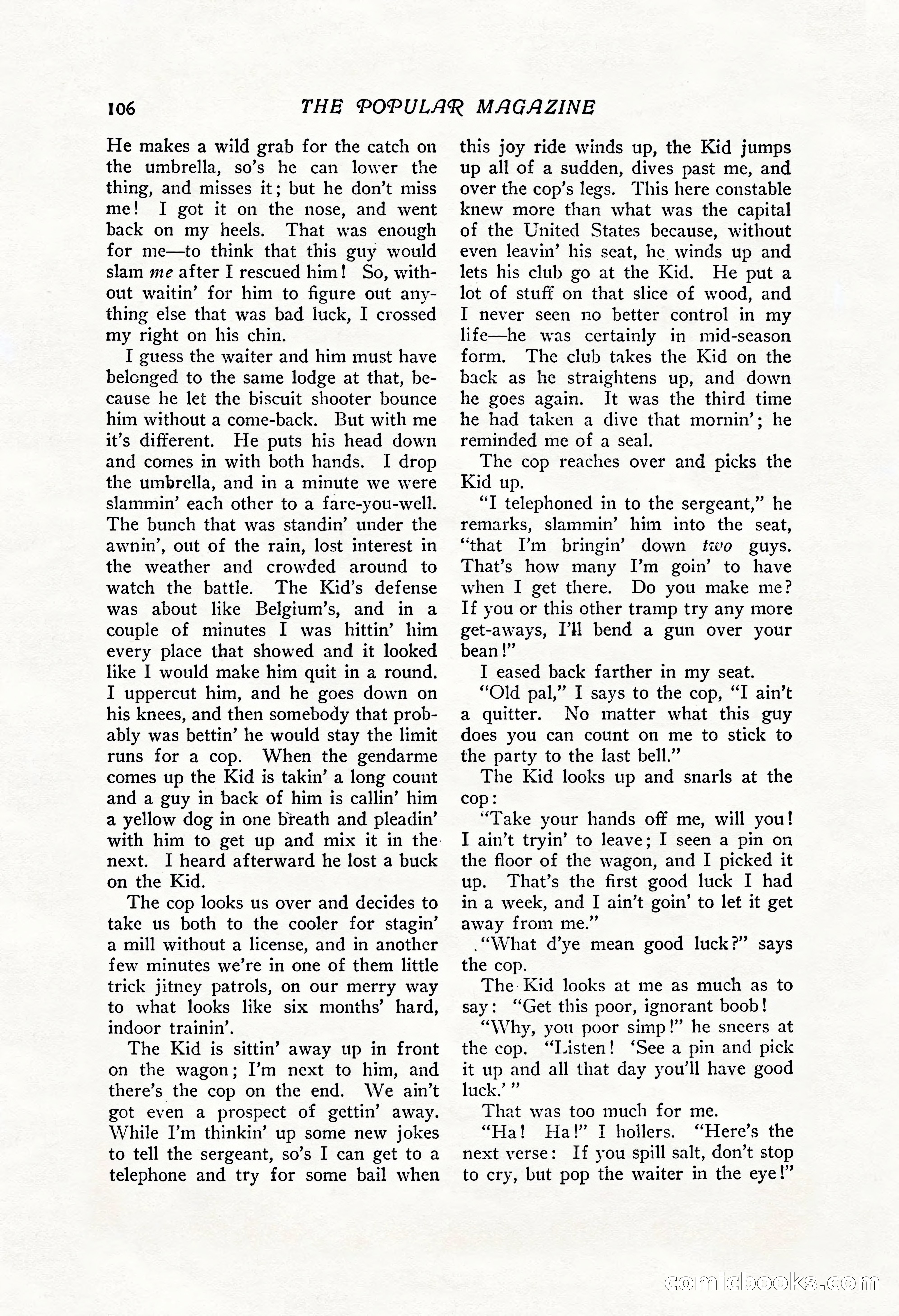 The Popular Magazine, Vol. 43, No. 1 — page 112 of 220