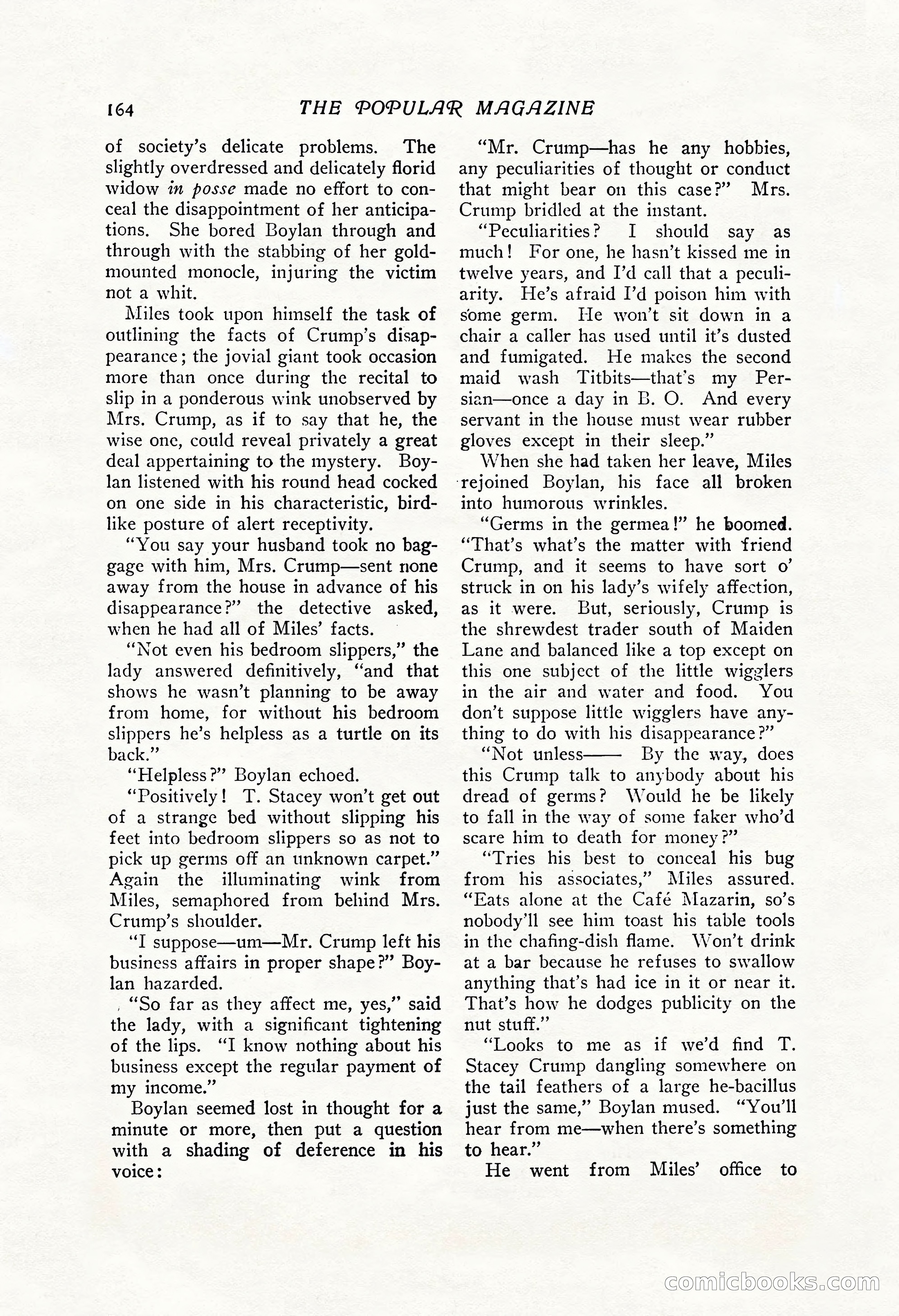 The Popular Magazine, Vol. 43, No. 1 — page 170 of 220