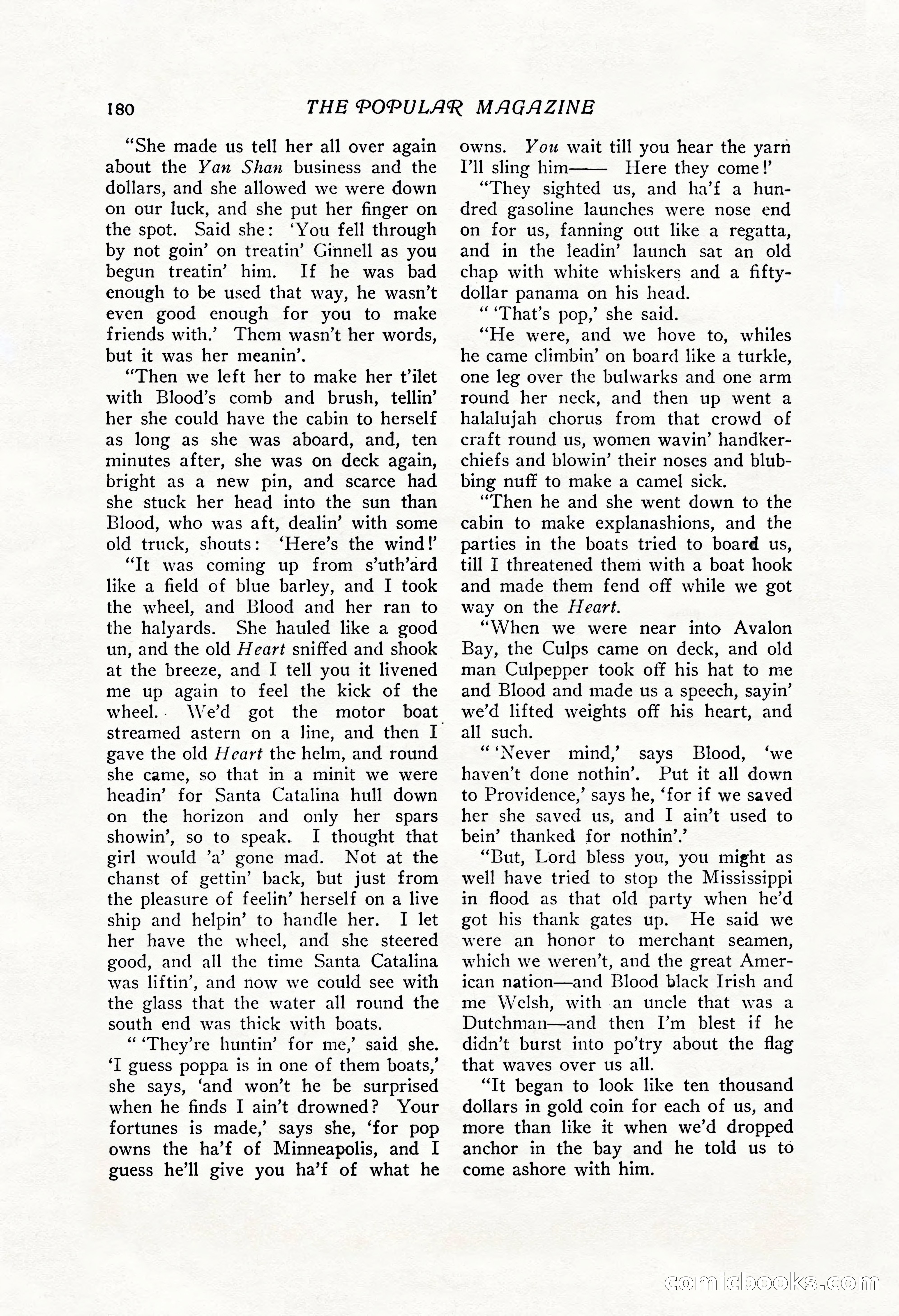 The Popular Magazine, Vol. 43, No. 1 — page 186 of 220