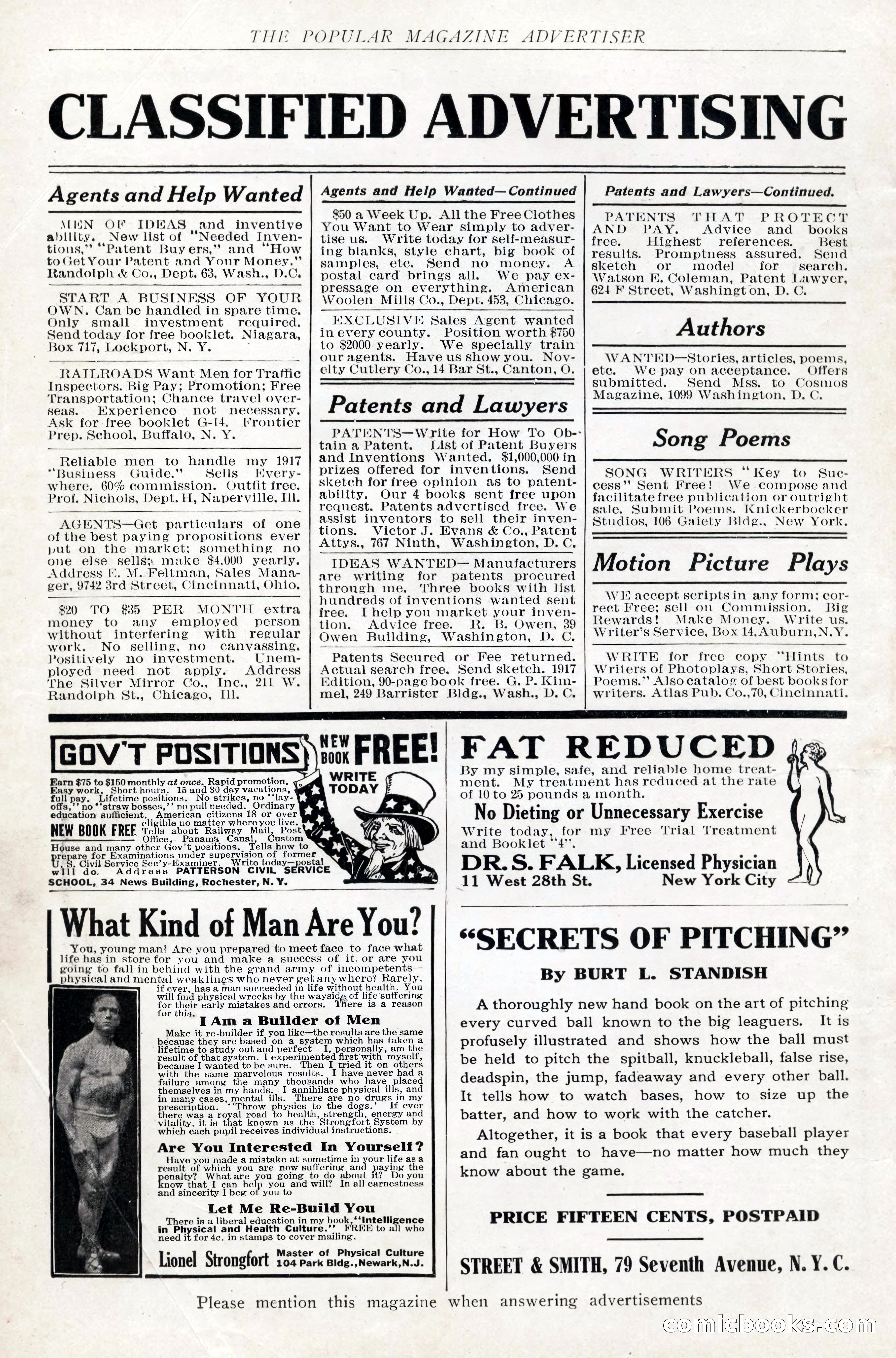 Popular Magazine, August 20, 1917 — page 5 of 231