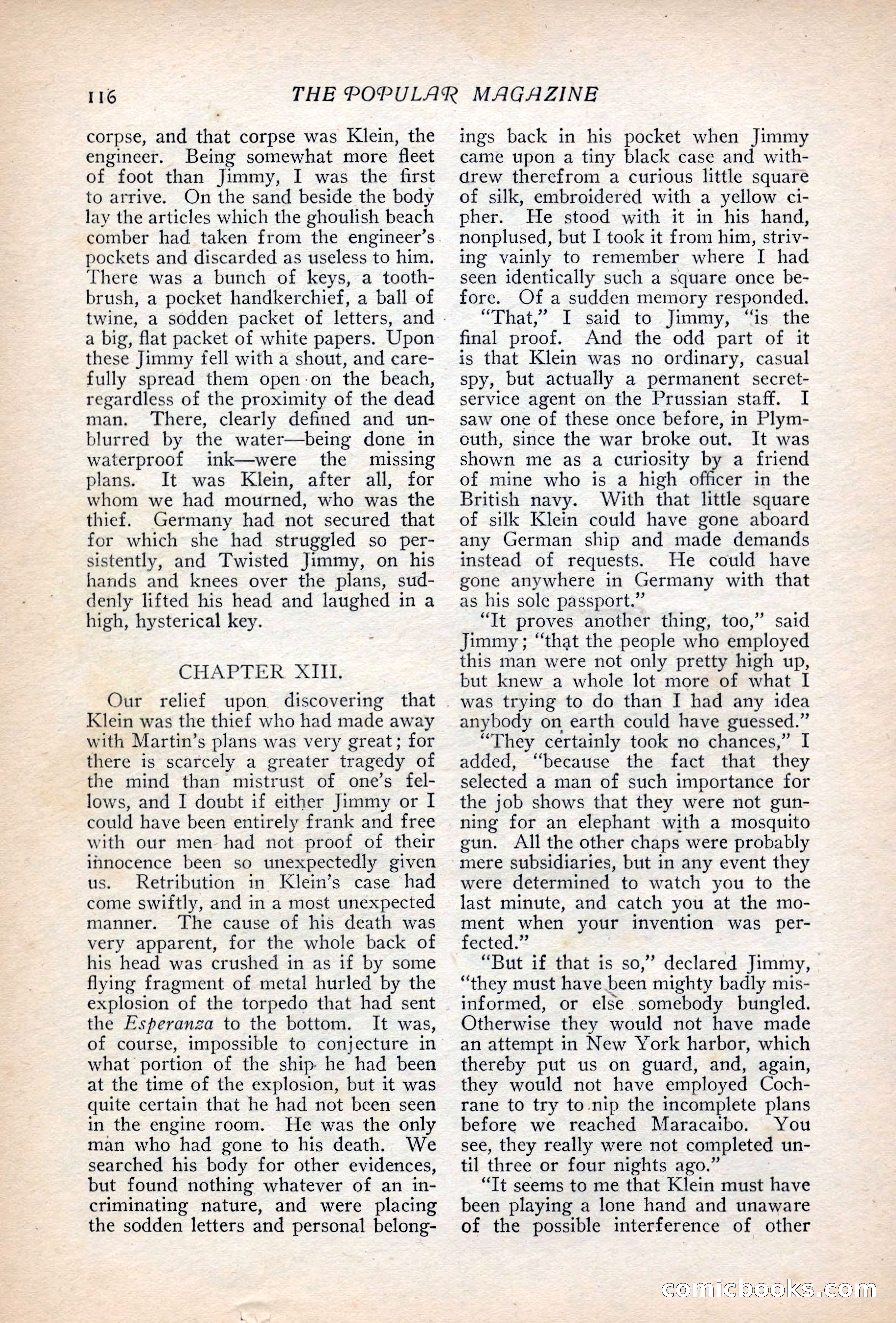 Popular Magazine, August 20, 1917 — page 123 of 231