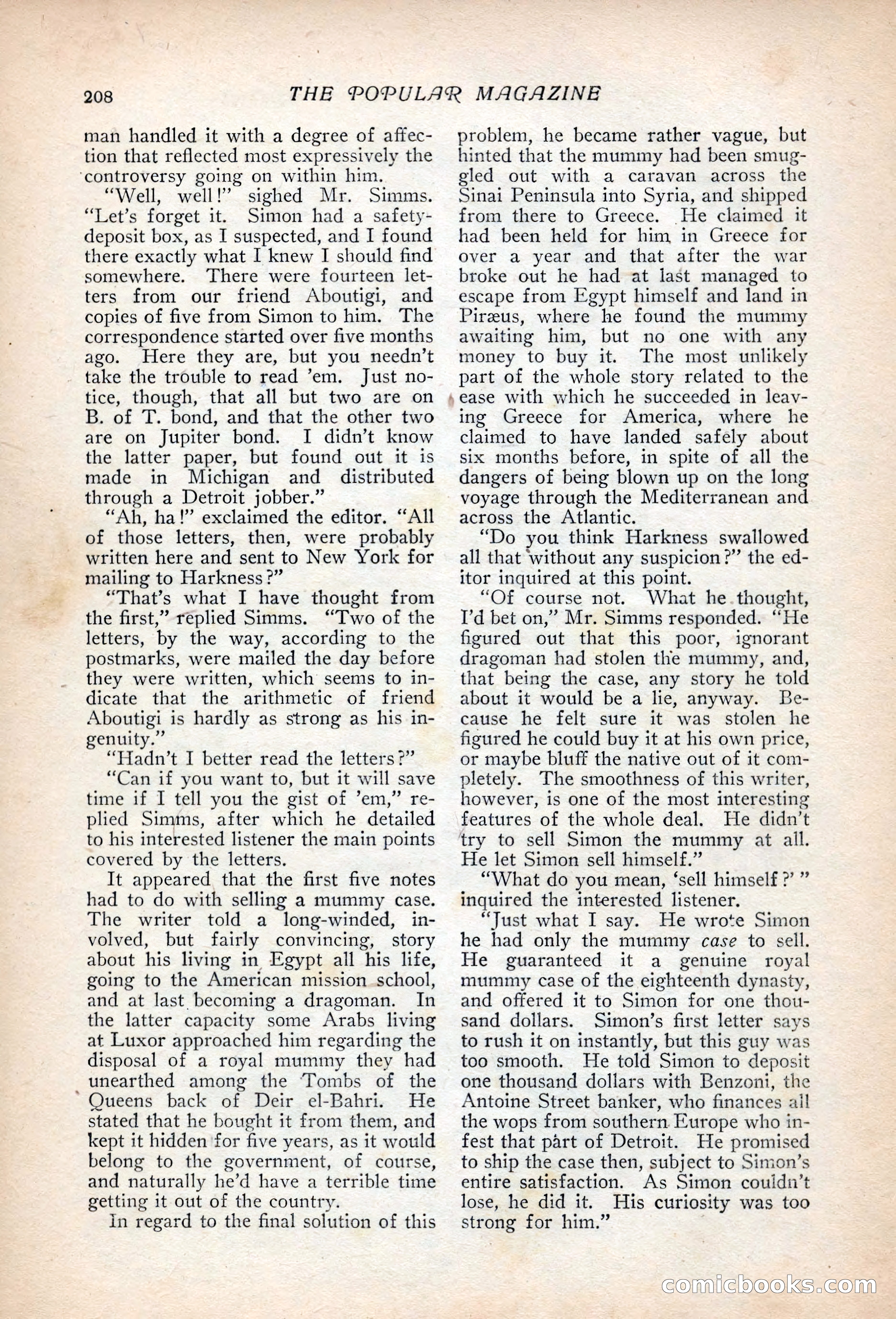 Popular Magazine, August 20, 1917 — page 215 of 231