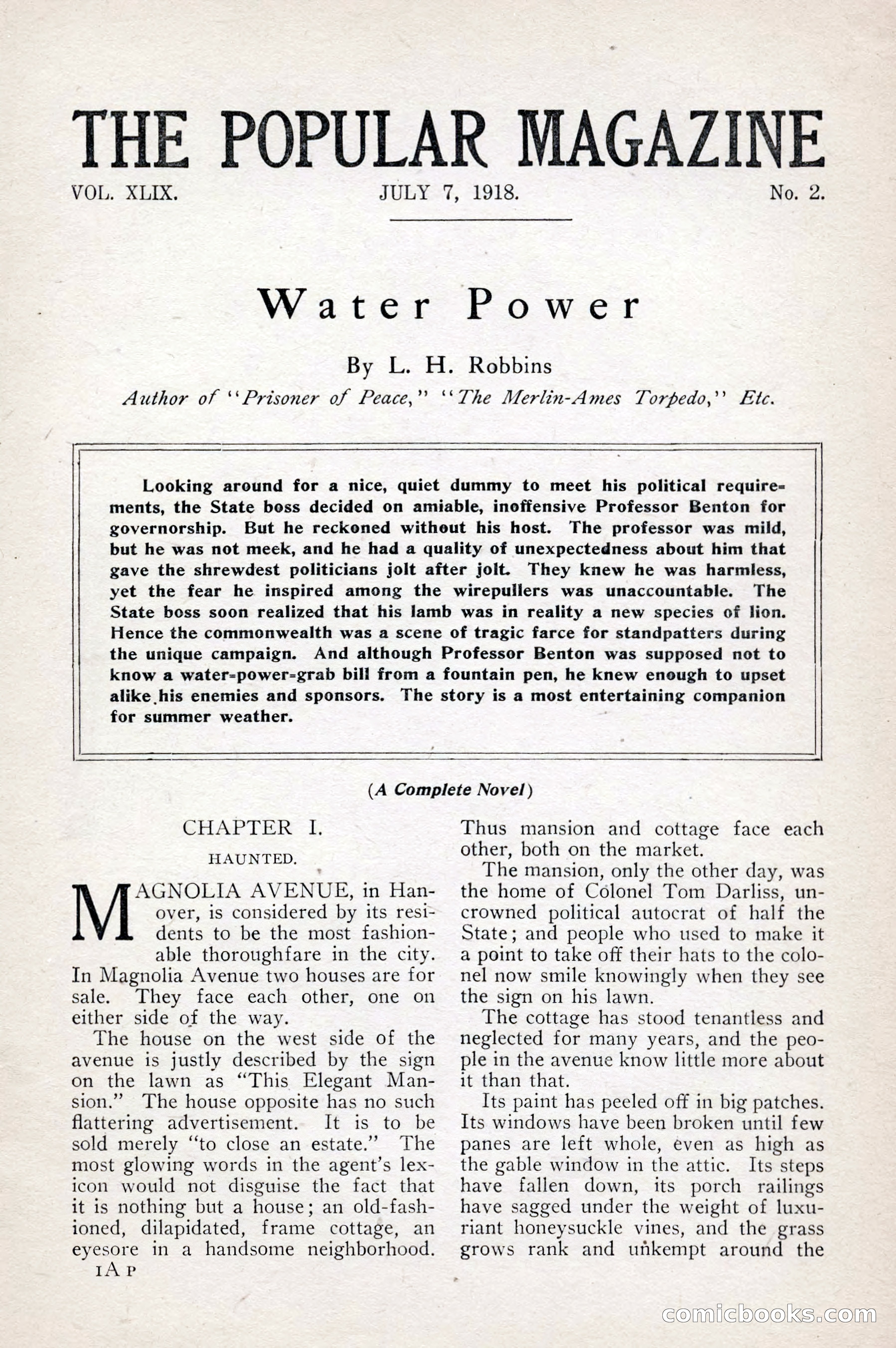 The Popular Magazine, July 7, 1918 — page 7 of 234