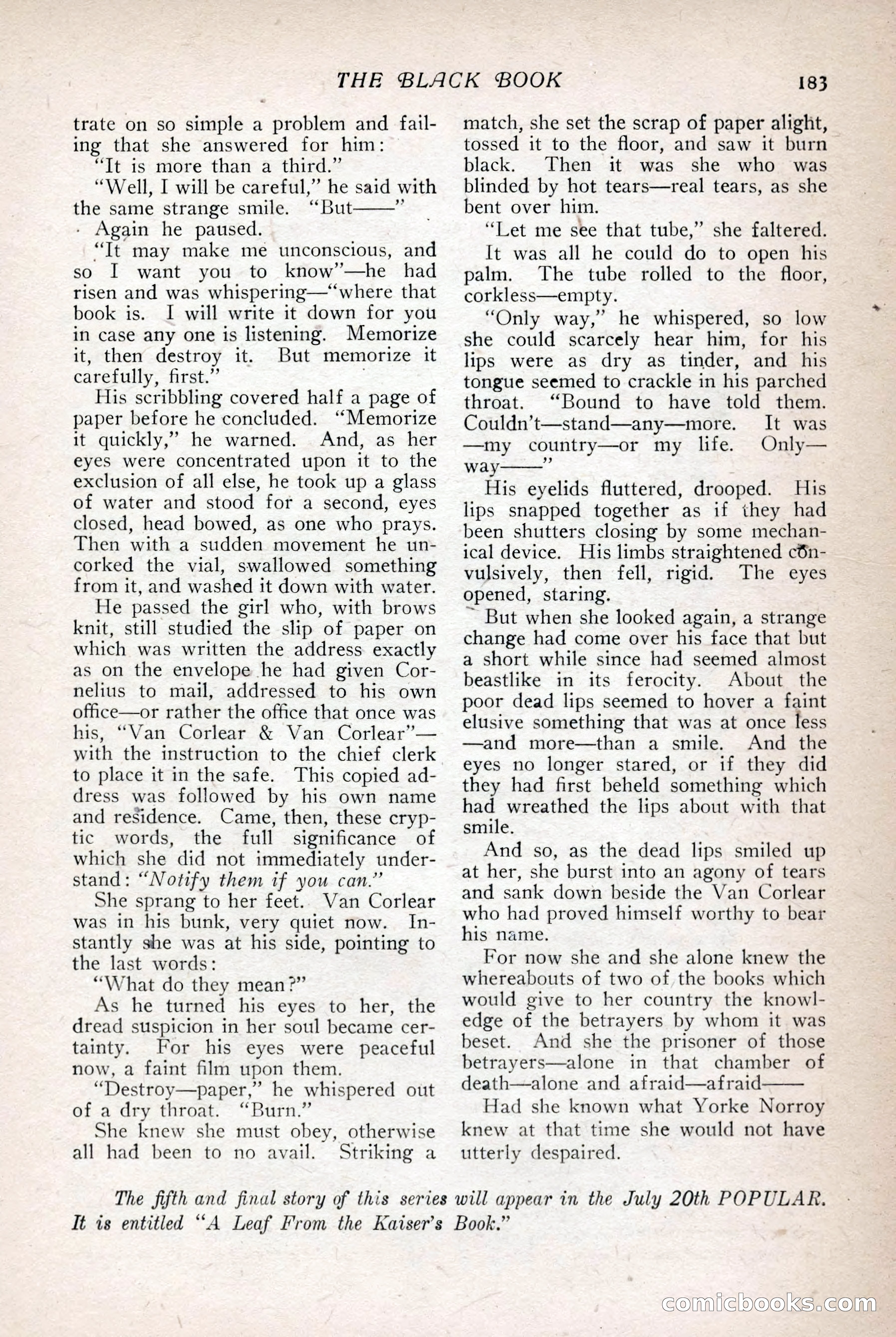 The Popular Magazine, July 7, 1918 — page 189 of 234