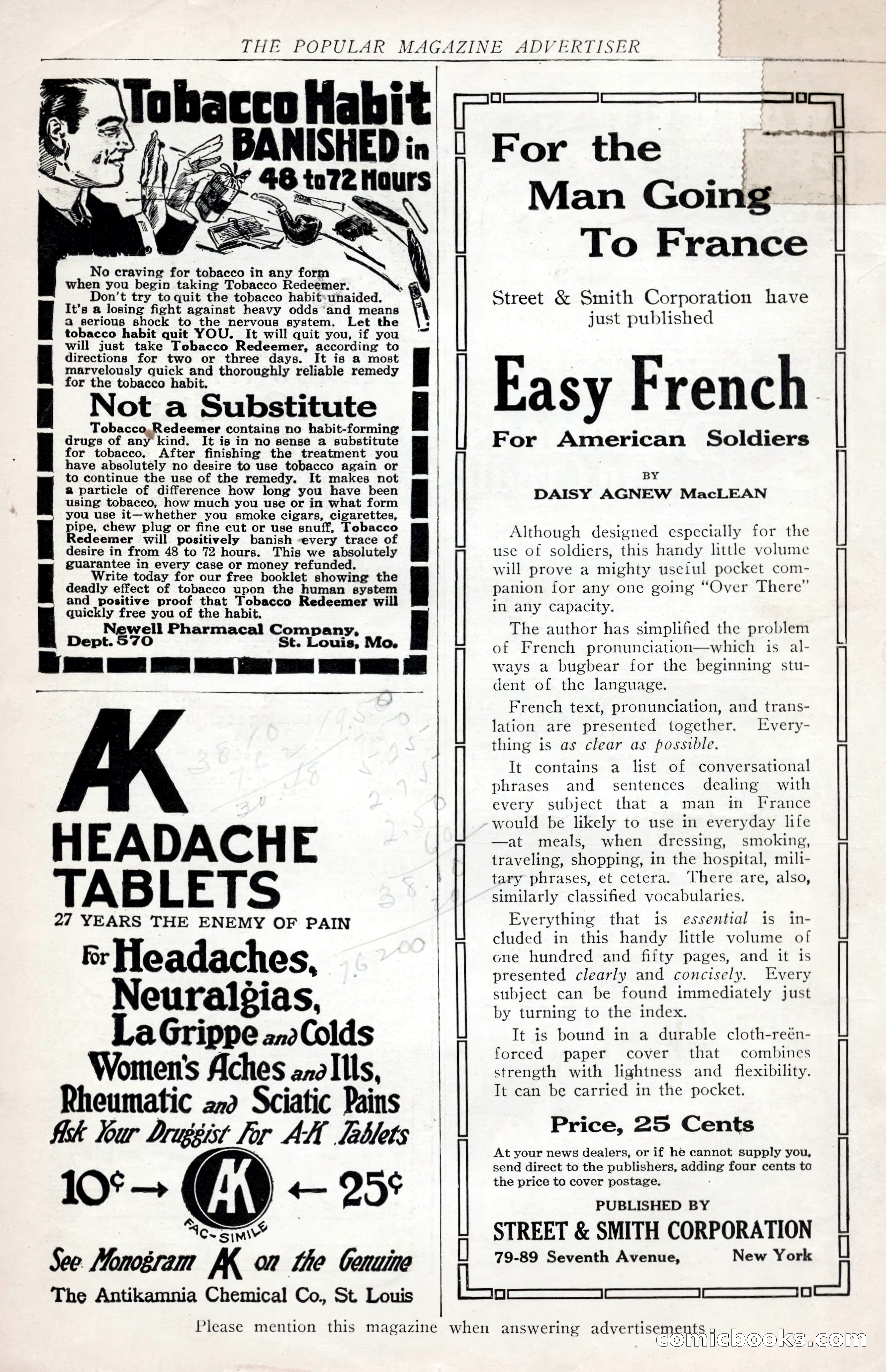 The Popular Magazine, July 7, 1918 — page 234 of 234