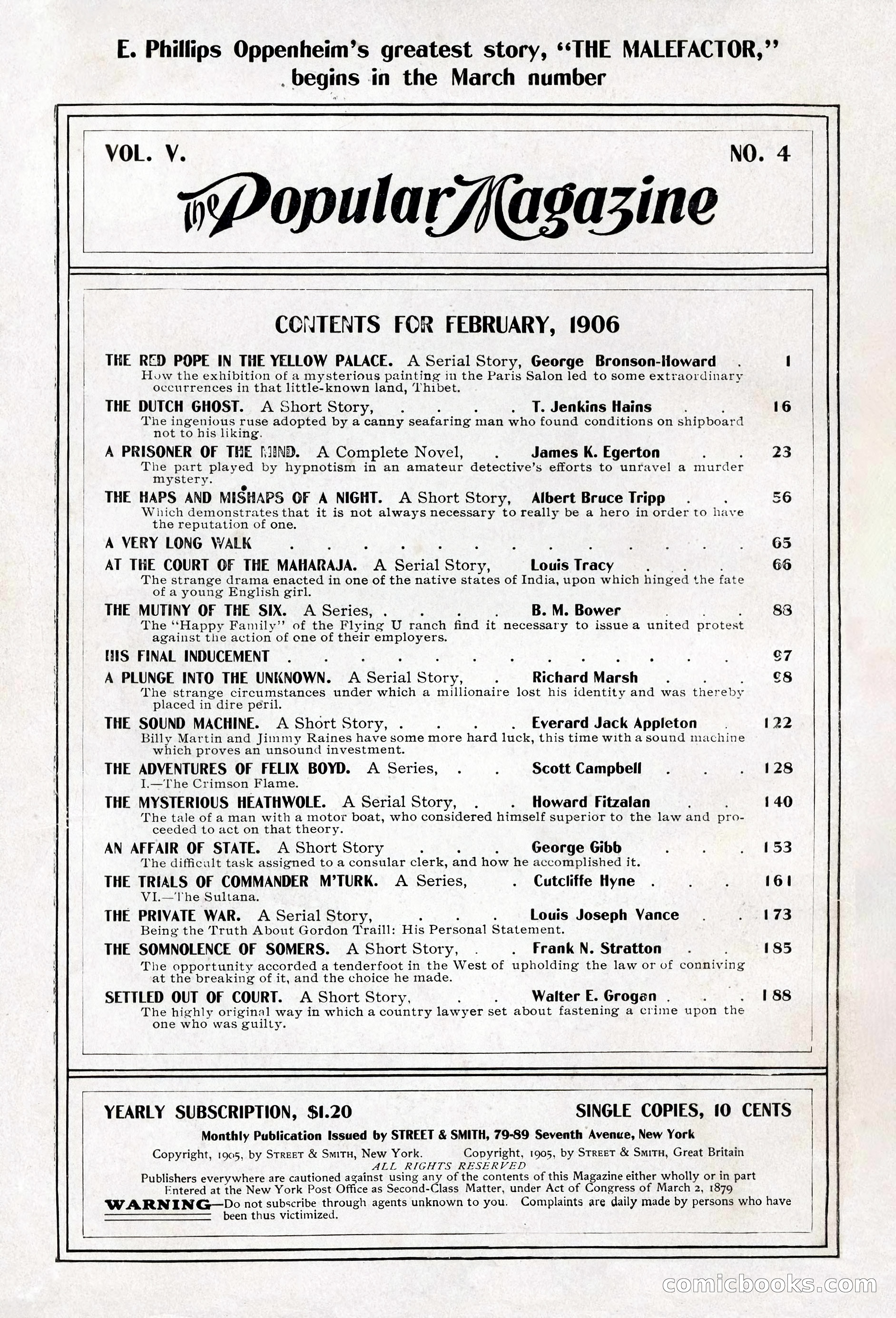 Popular Magazine, February 1906 — page 2 of 228