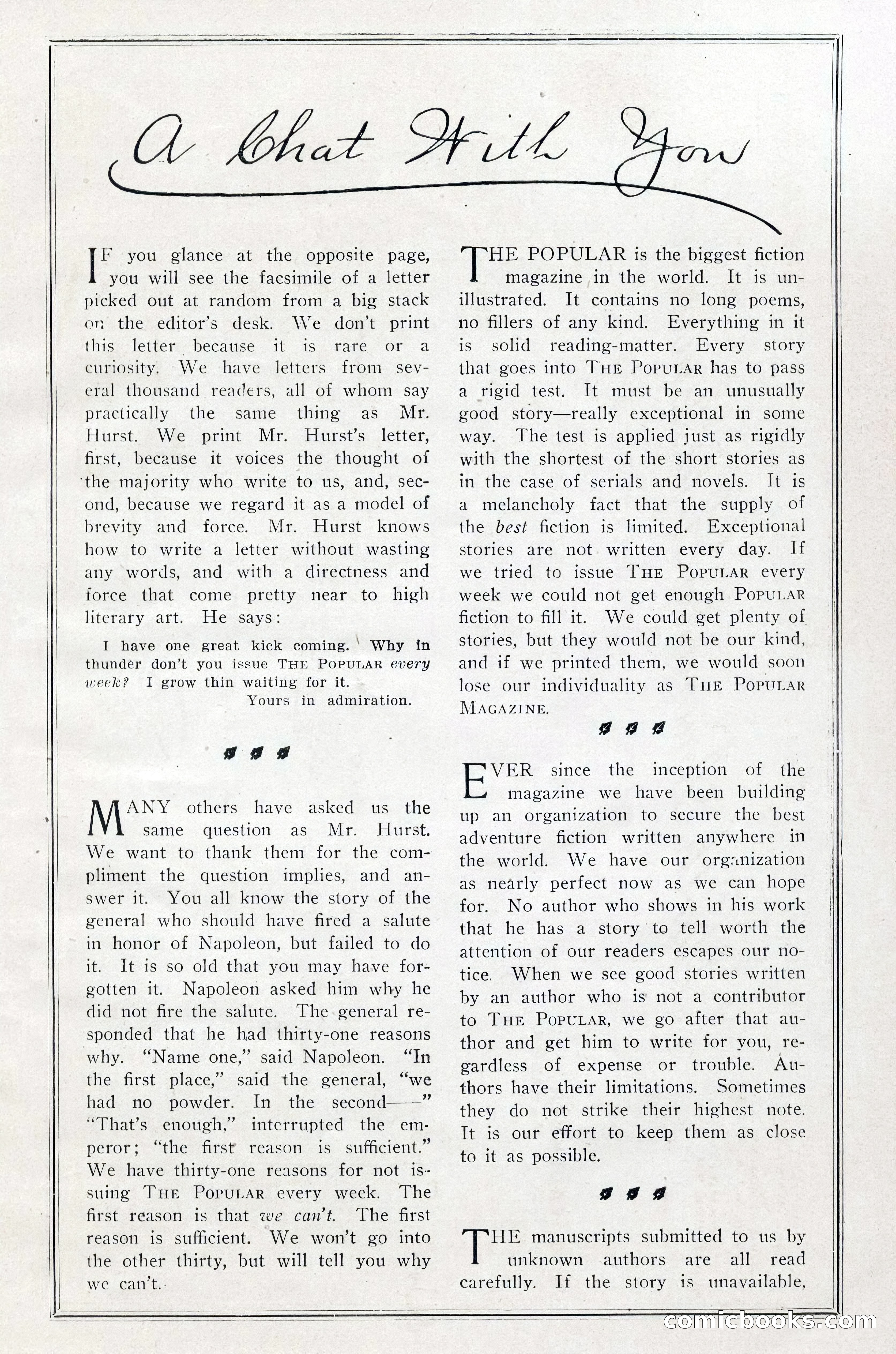 Popular Magazine, February 1906 — page 13 of 228