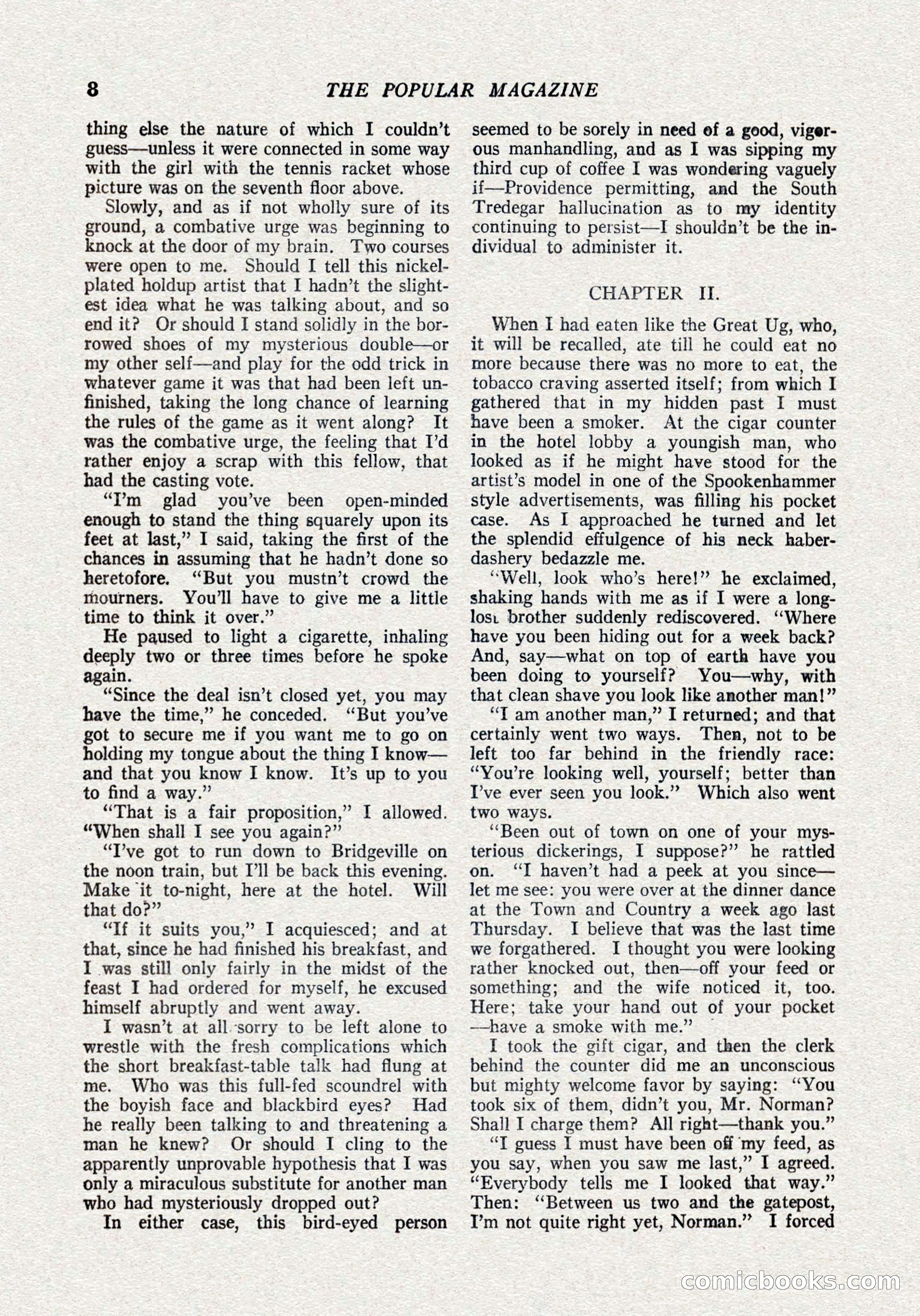 The Popular Magazine, October 15, 1921 — page 10 of 196
