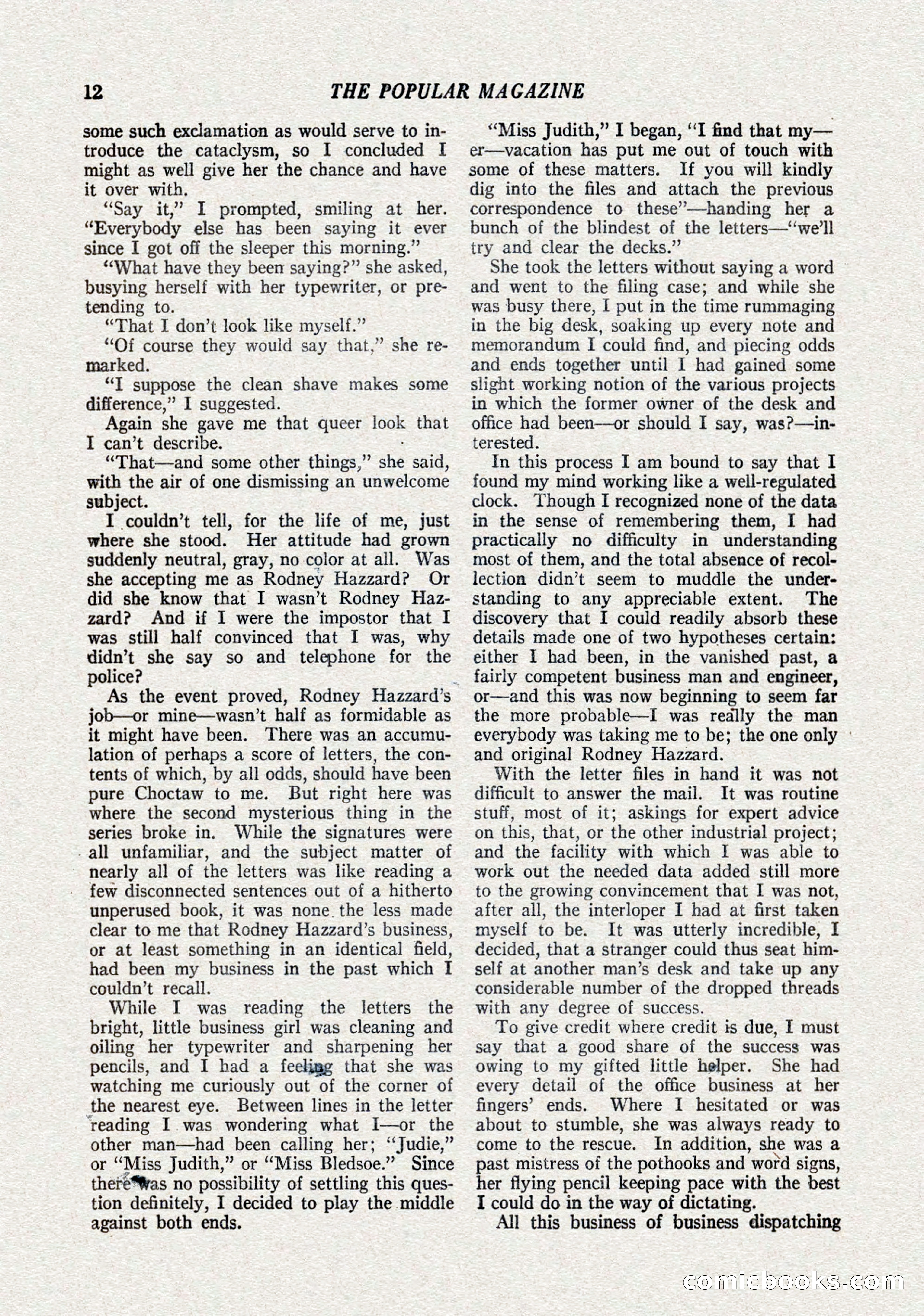 The Popular Magazine, October 15, 1921 — page 14 of 196