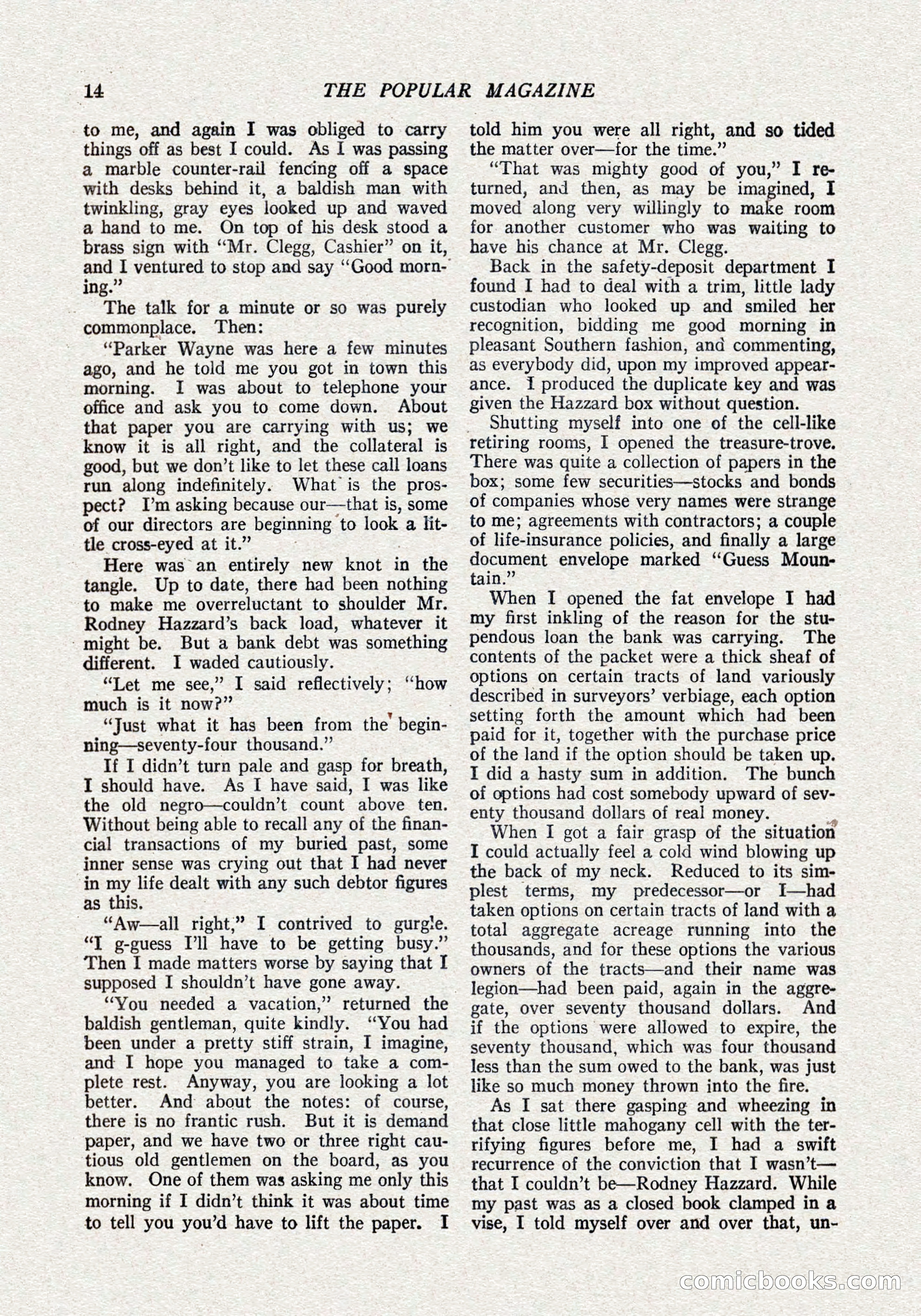 The Popular Magazine, October 15, 1921 — page 16 of 196
