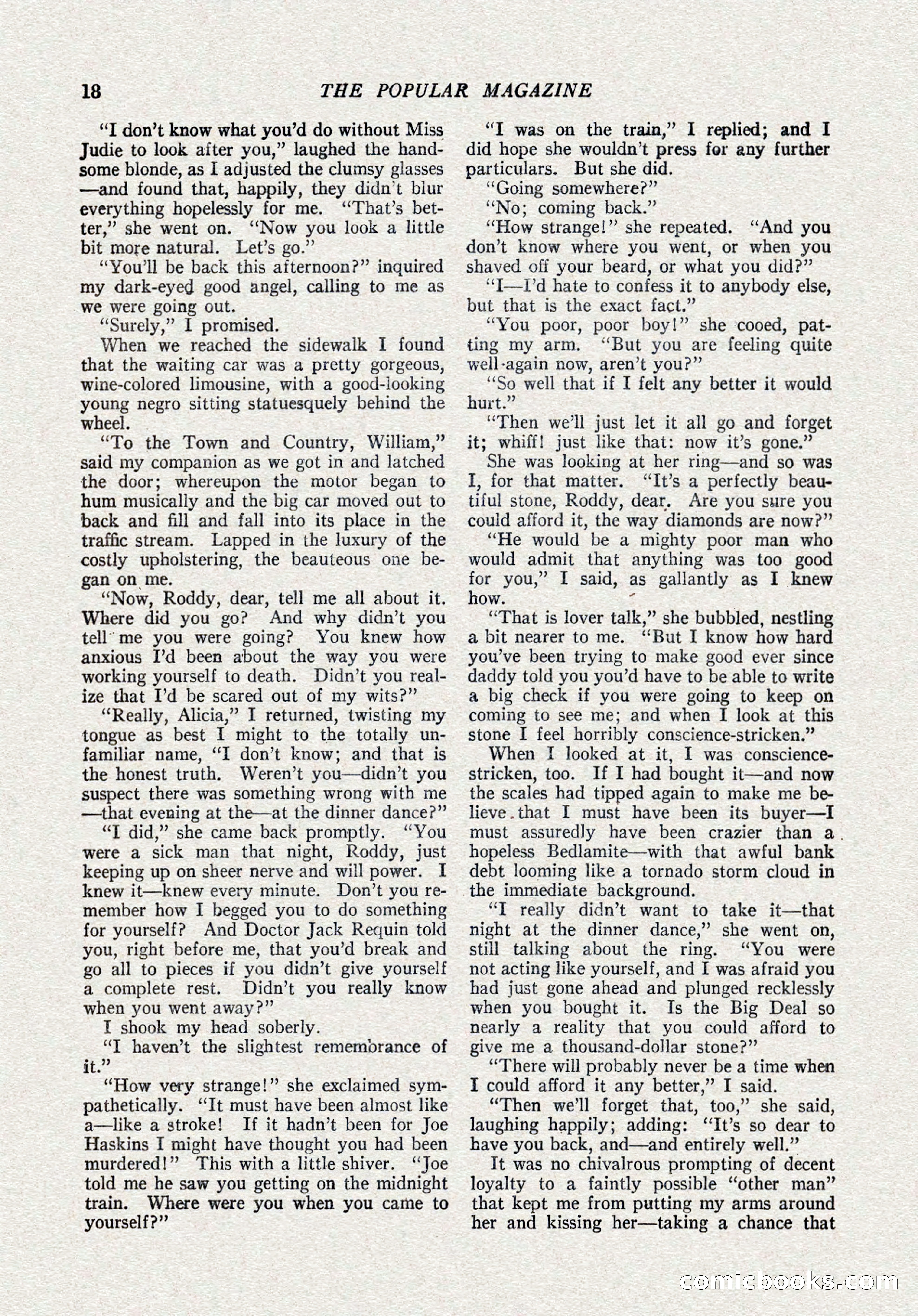 The Popular Magazine, October 15, 1921 — page 20 of 196