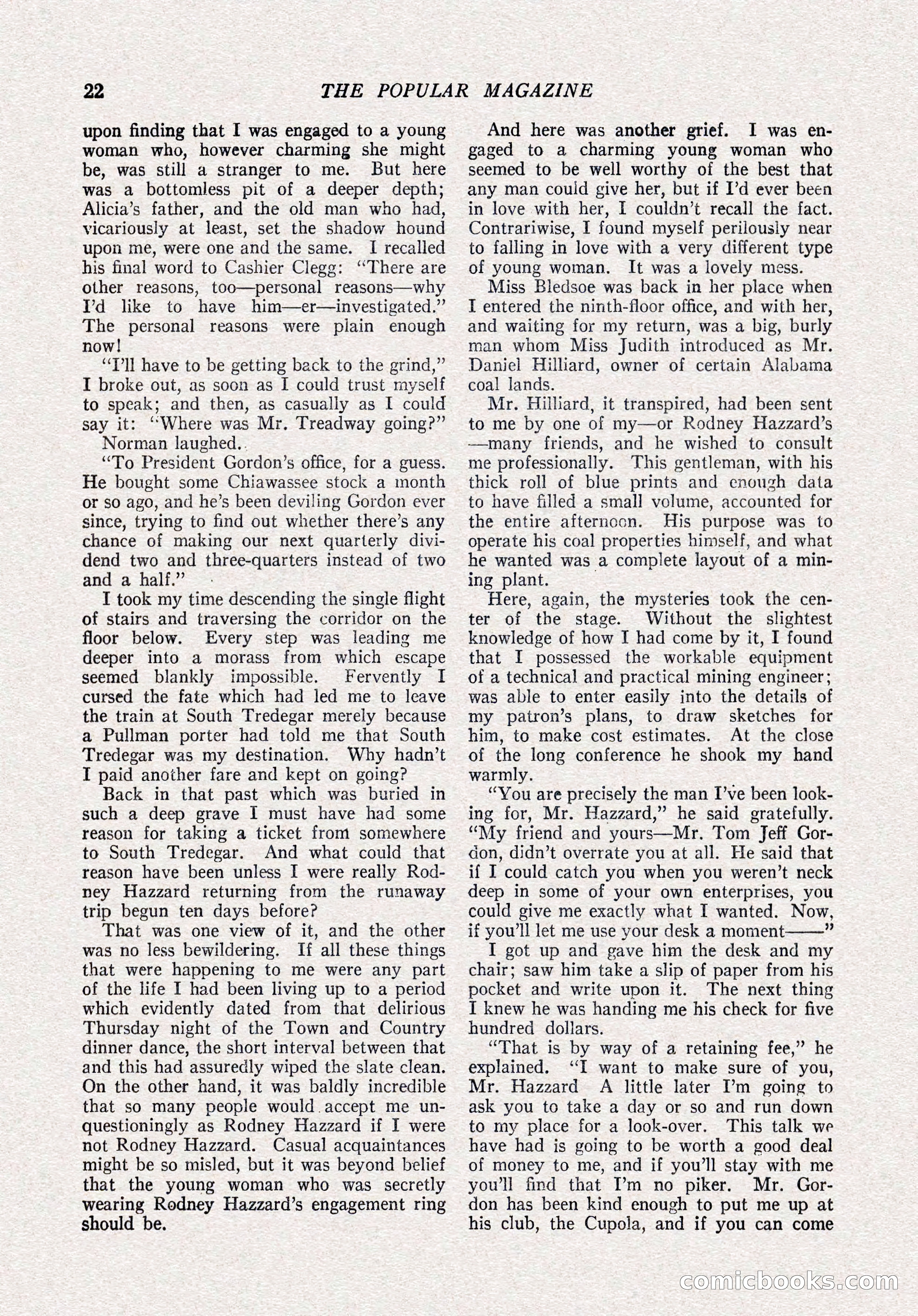 The Popular Magazine, October 15, 1921 — page 24 of 196