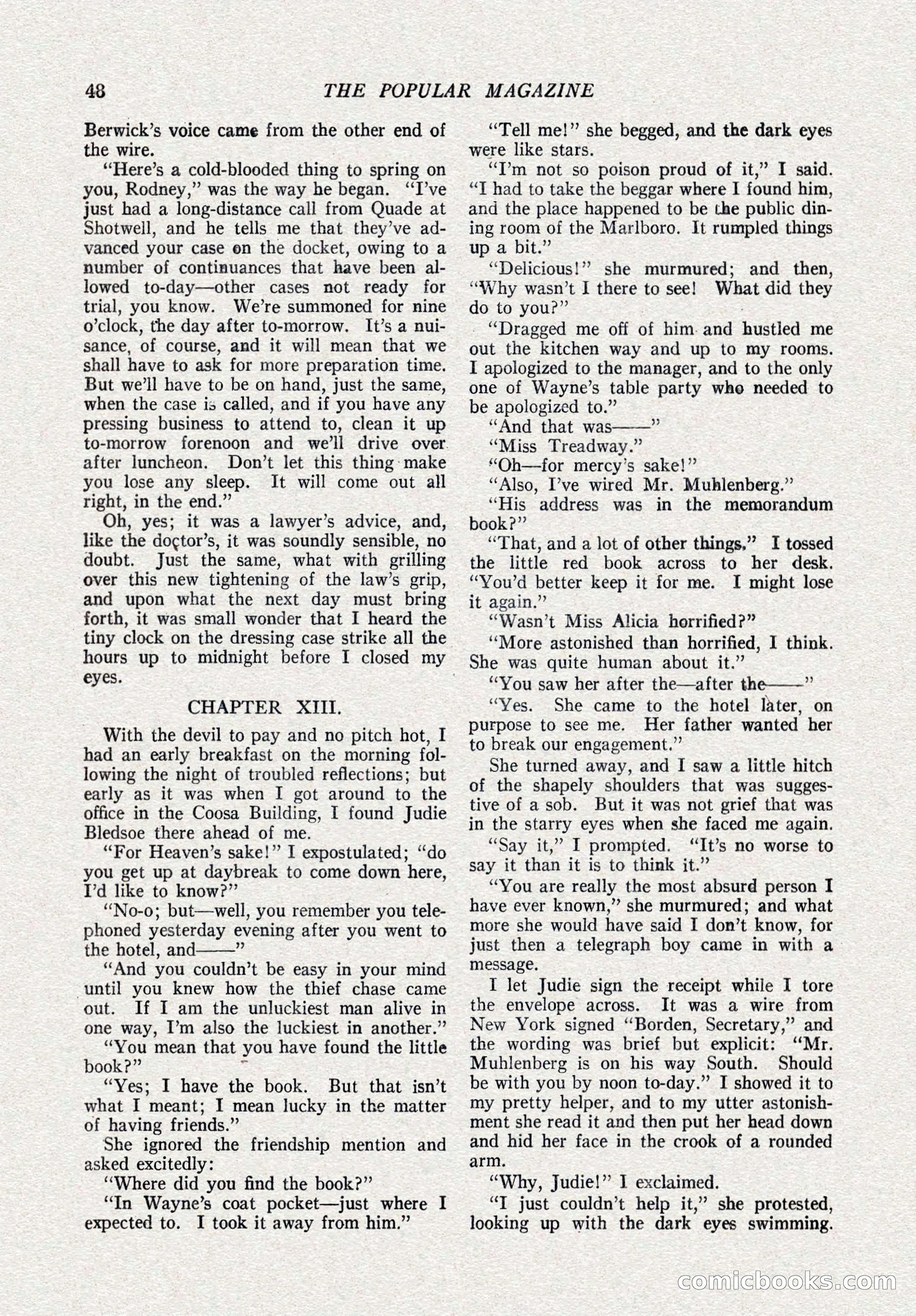 The Popular Magazine, October 15, 1921 — page 50 of 196