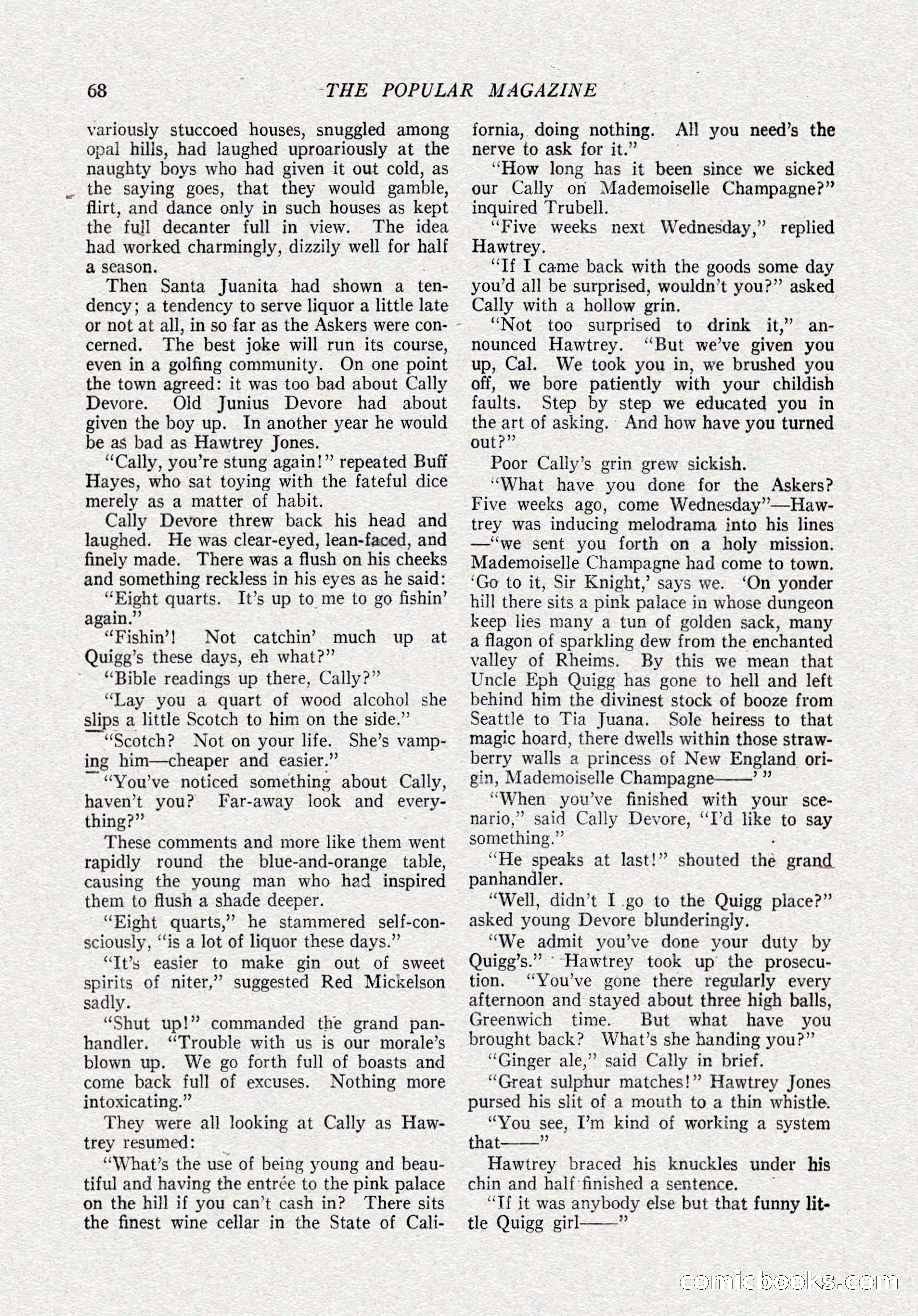 The Popular Magazine, October 15, 1921 — page 70 of 196