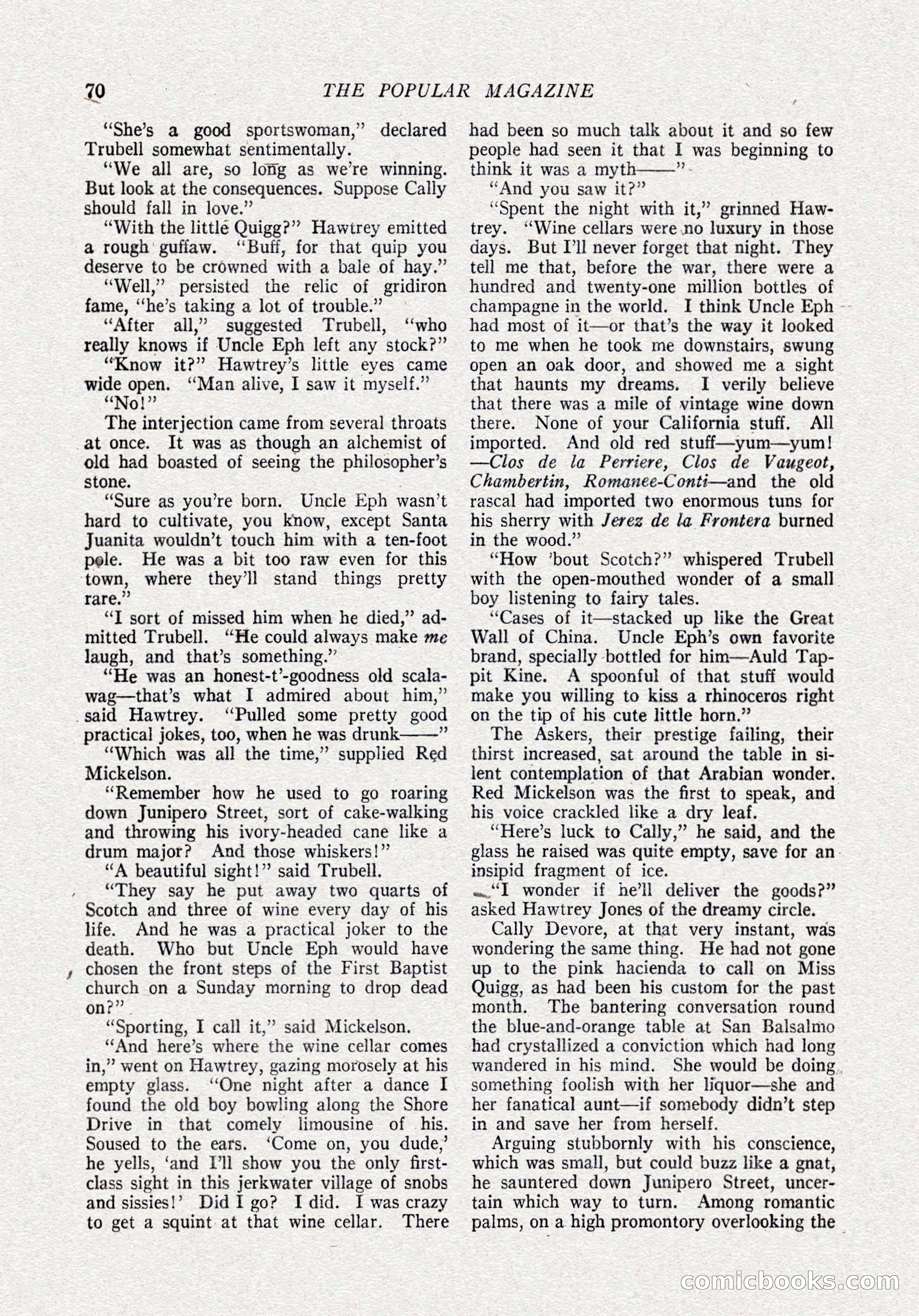 The Popular Magazine, October 15, 1921 — page 72 of 196