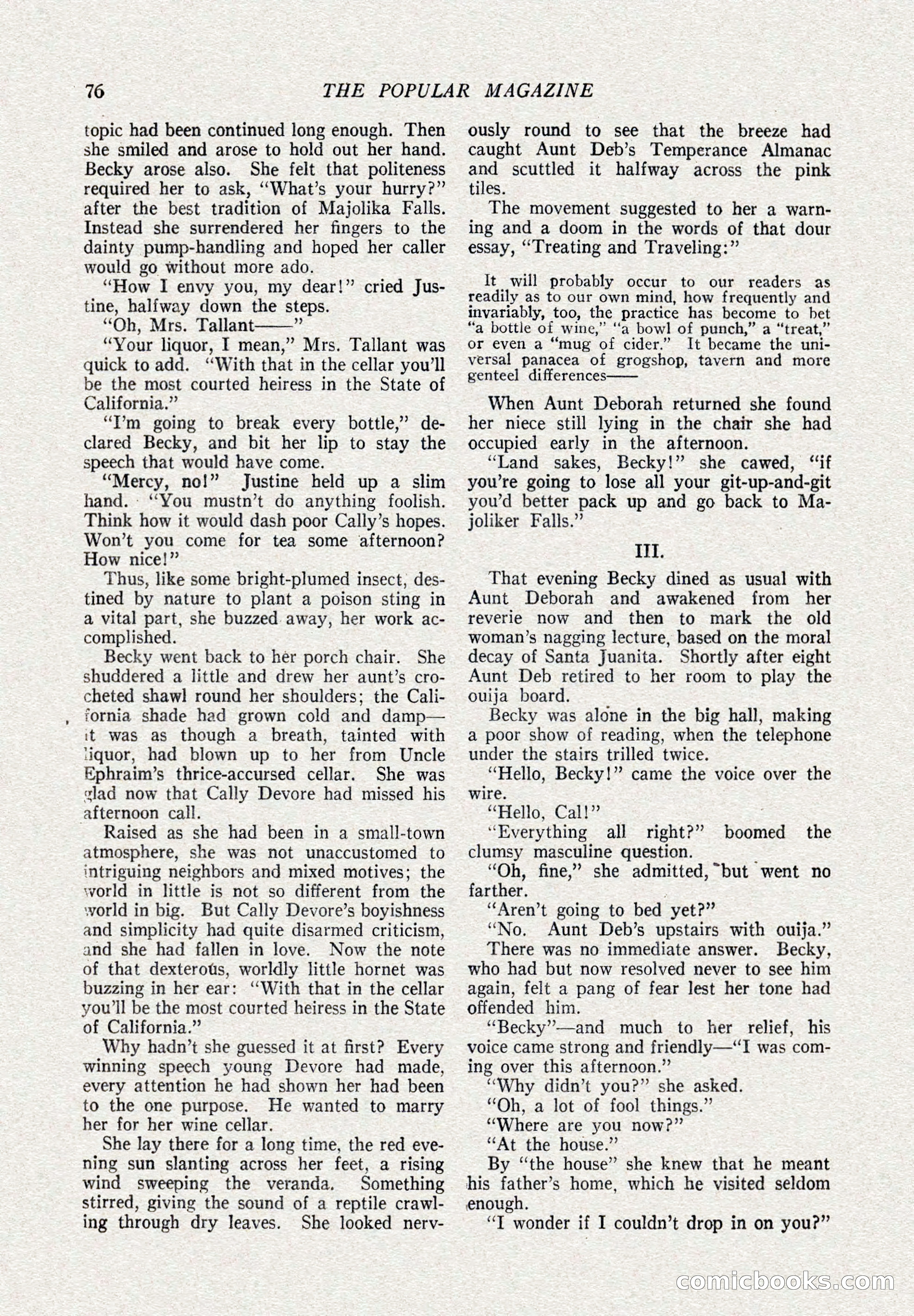 The Popular Magazine, October 15, 1921 — page 78 of 196