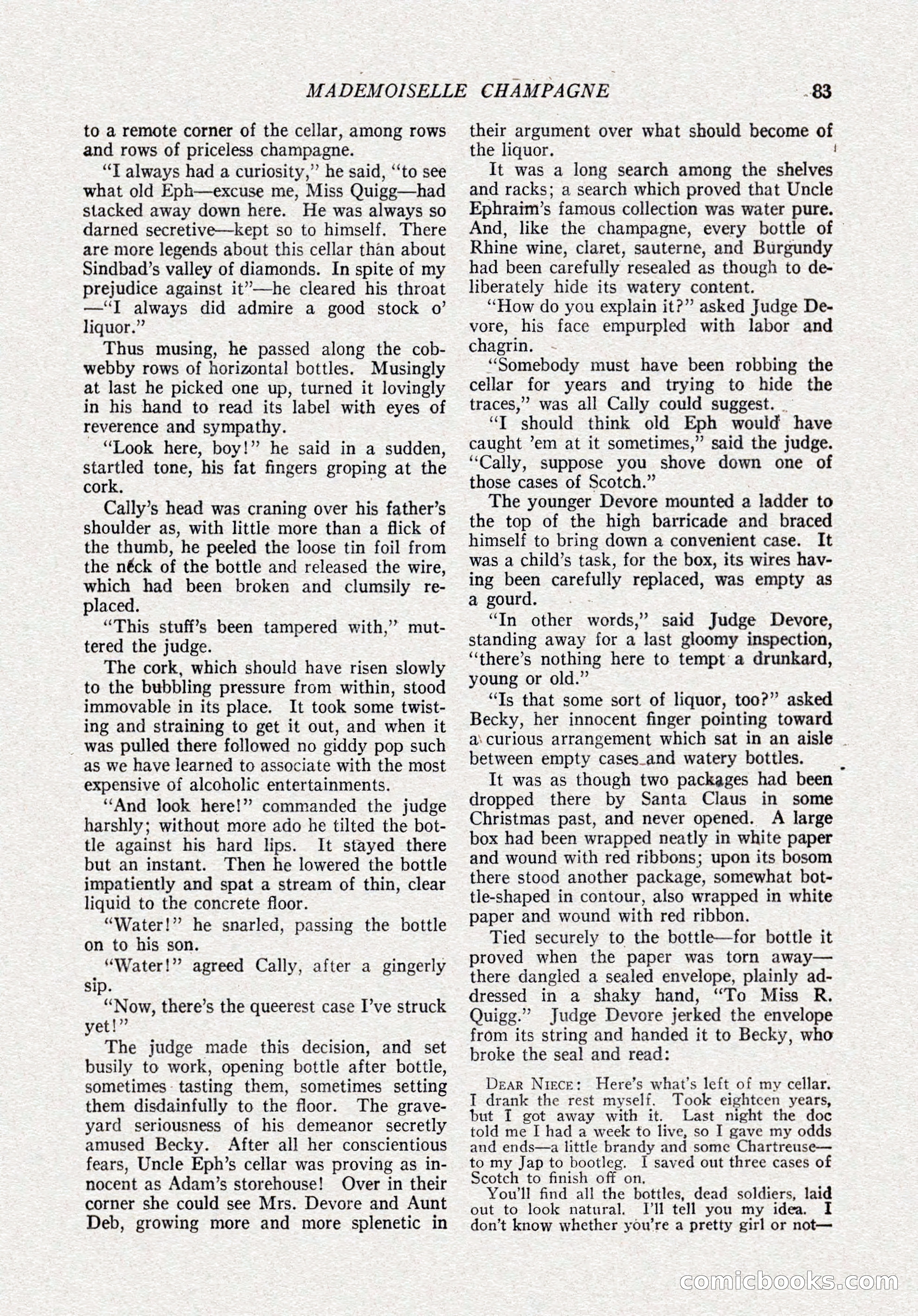 The Popular Magazine, October 15, 1921 — page 85 of 196