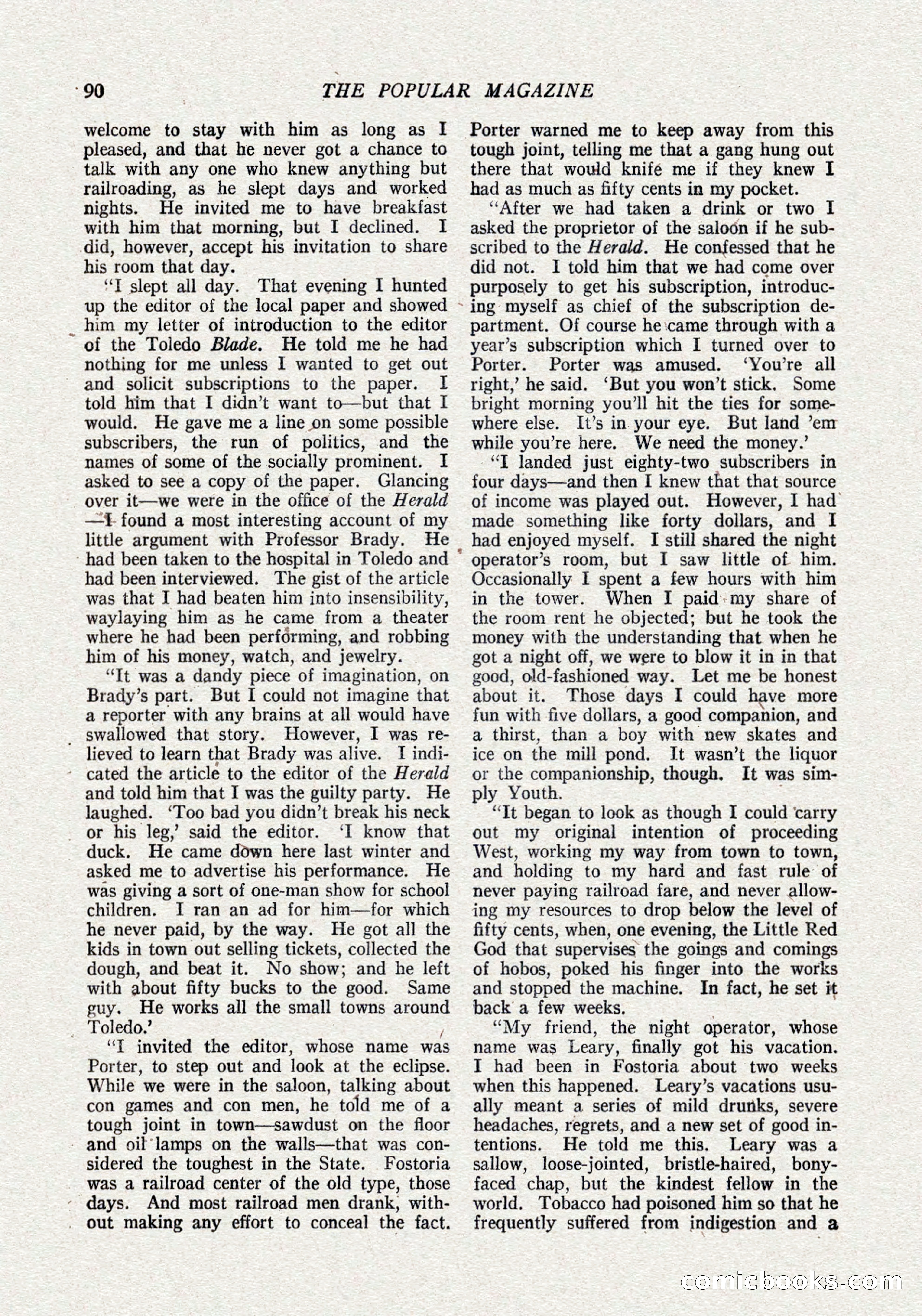 The Popular Magazine, October 15, 1921 — page 92 of 196