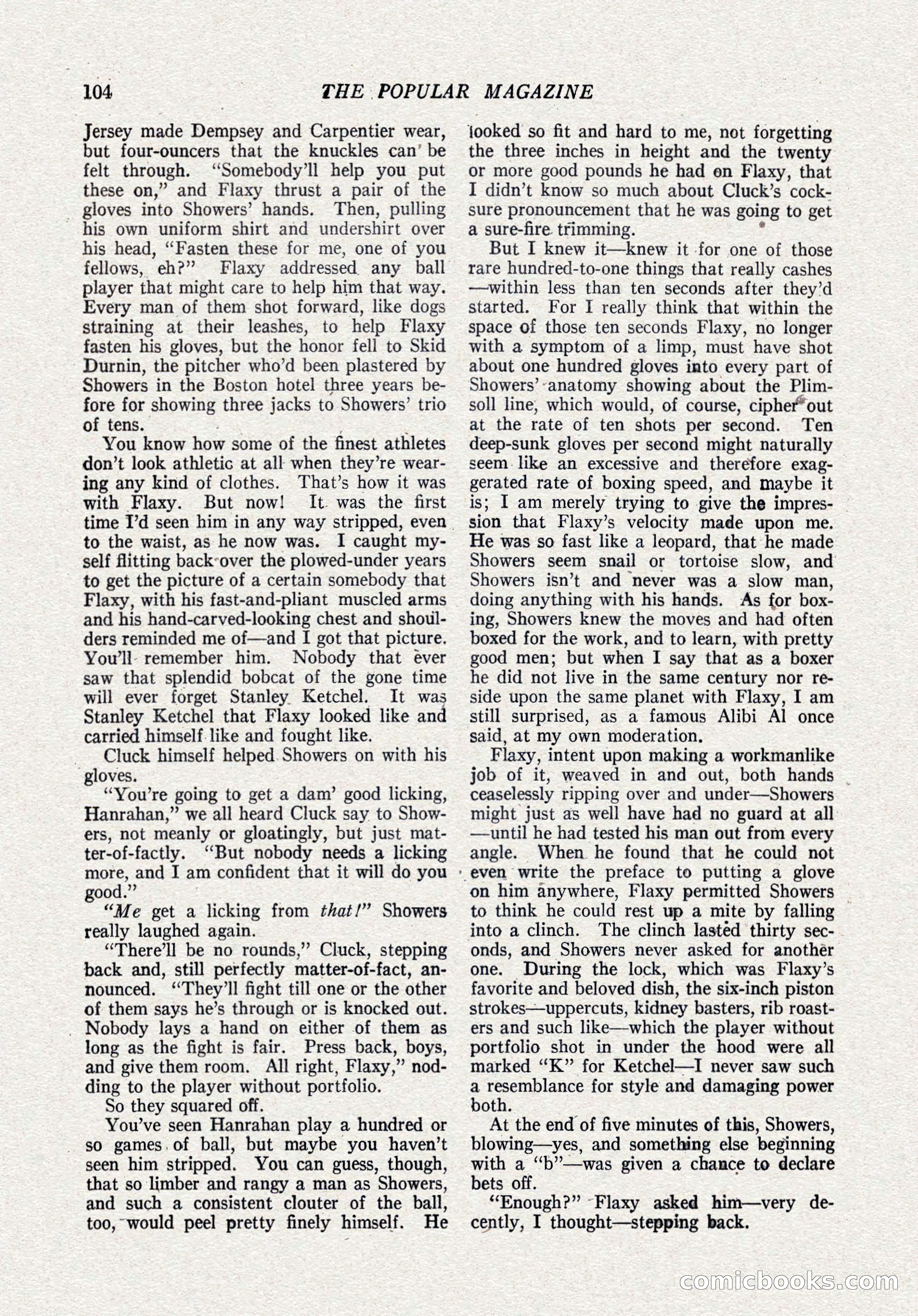 The Popular Magazine, October 15, 1921 — page 106 of 196