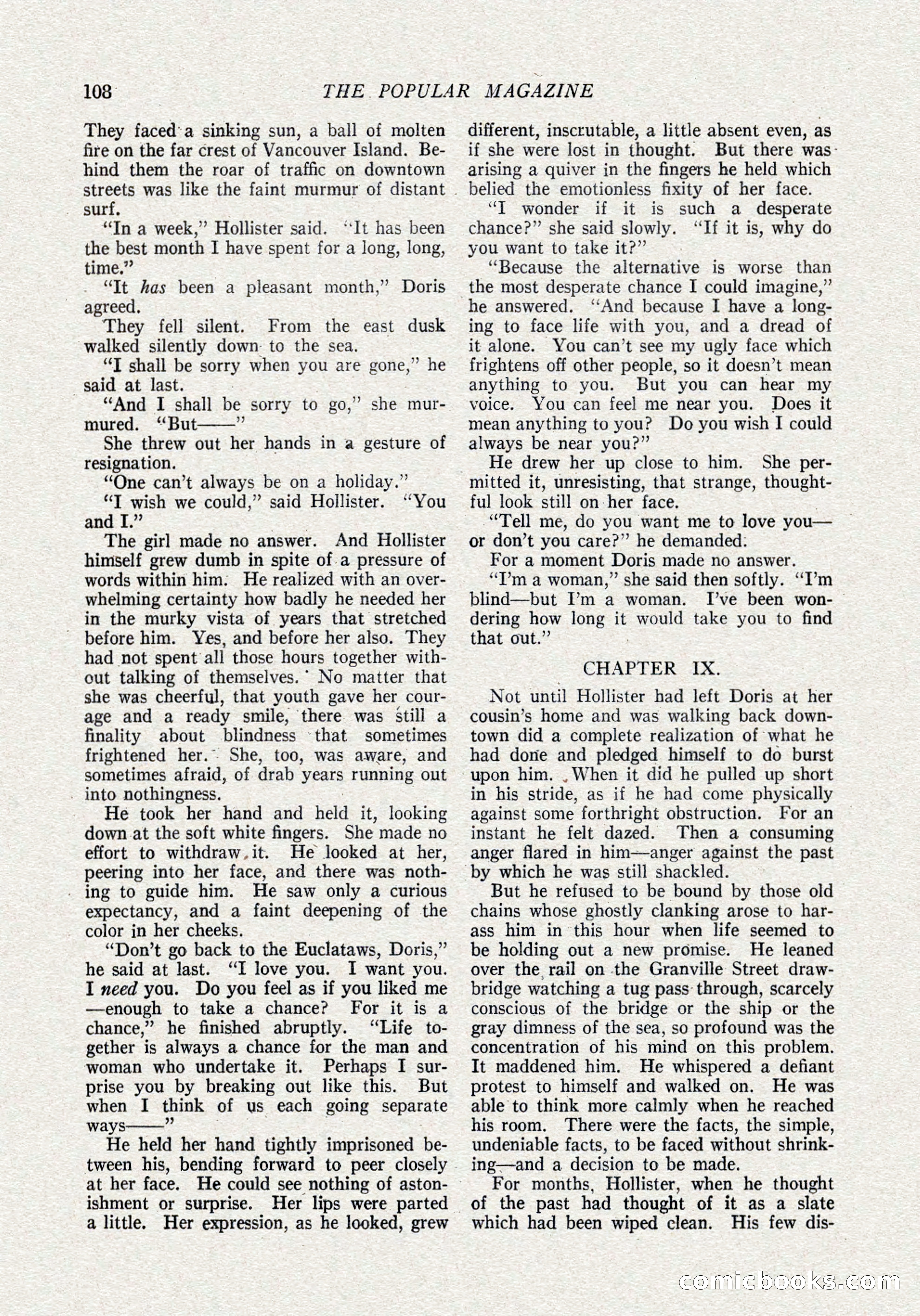 The Popular Magazine, October 15, 1921 — page 110 of 196