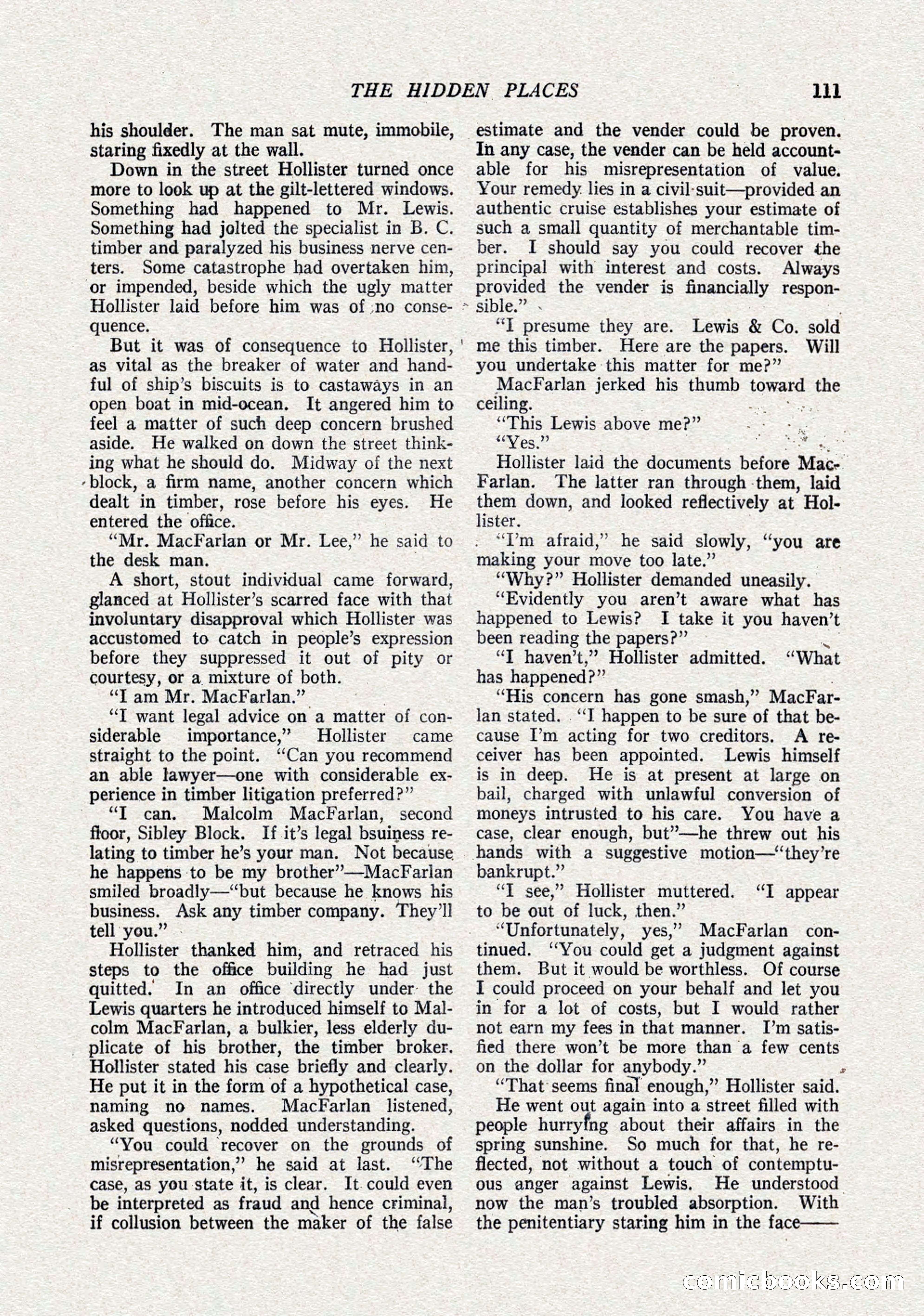 The Popular Magazine, October 15, 1921 — page 113 of 196