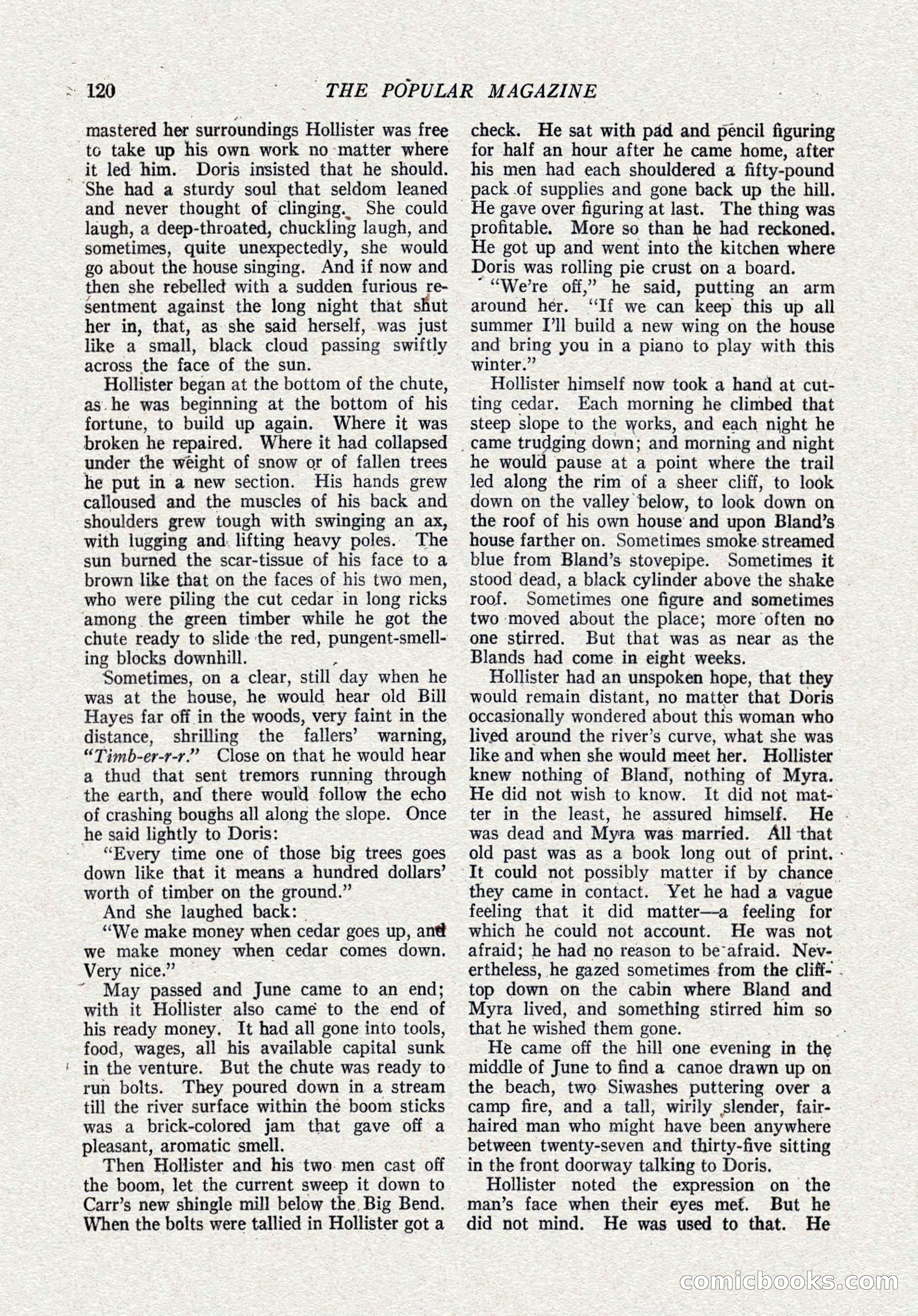 The Popular Magazine, October 15, 1921 — page 122 of 196