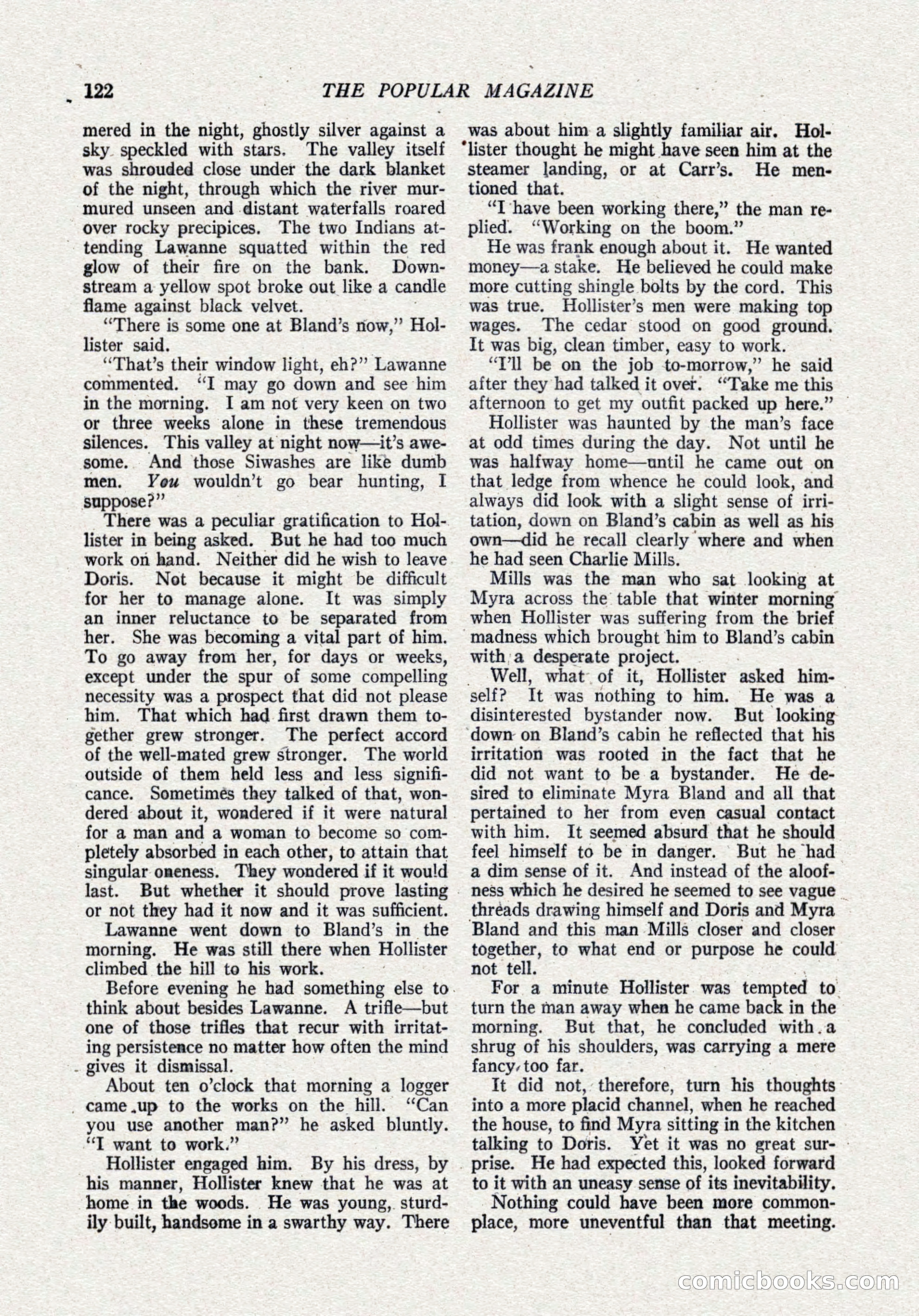 The Popular Magazine, October 15, 1921 — page 124 of 196