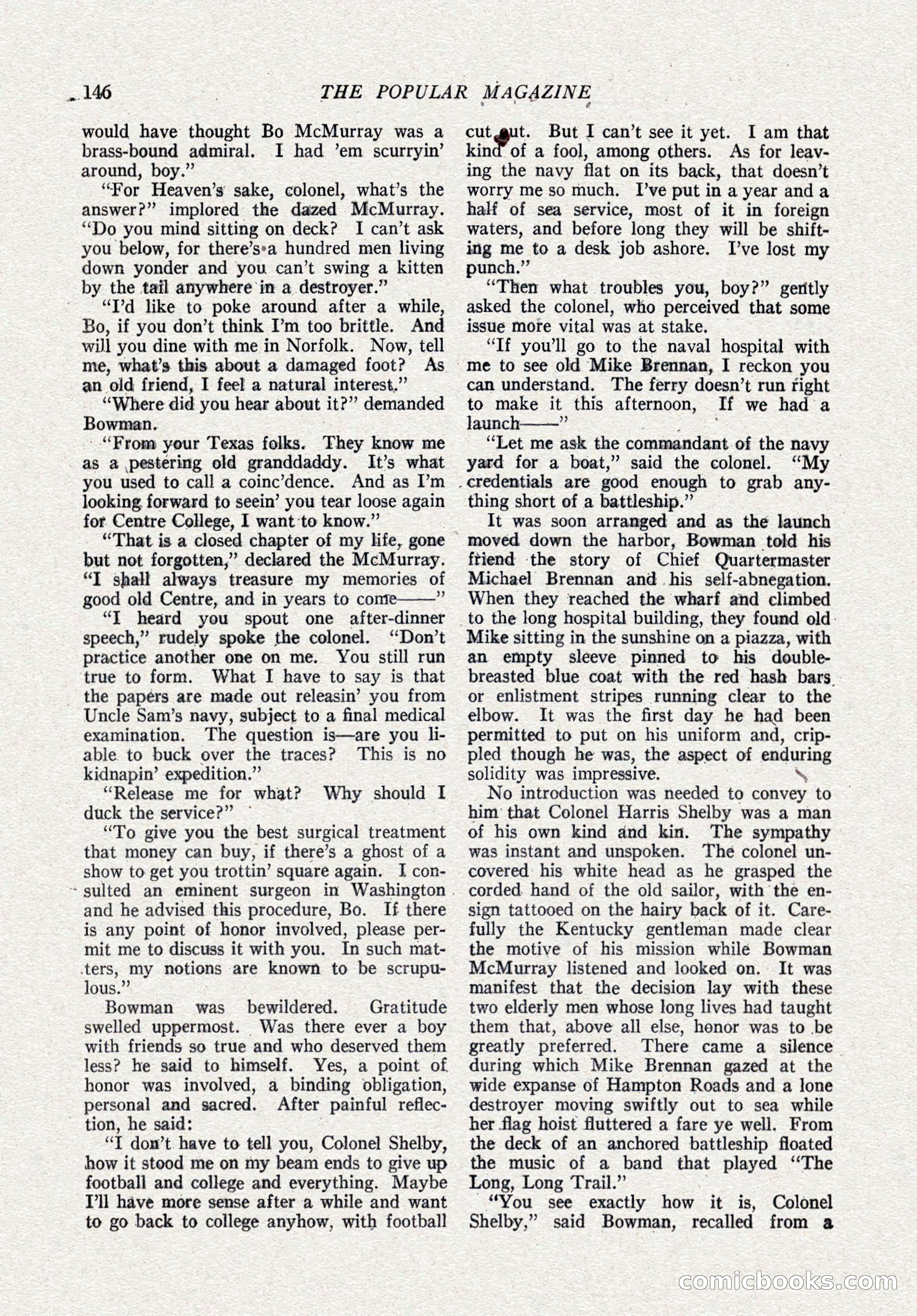 The Popular Magazine, October 15, 1921 — page 148 of 196