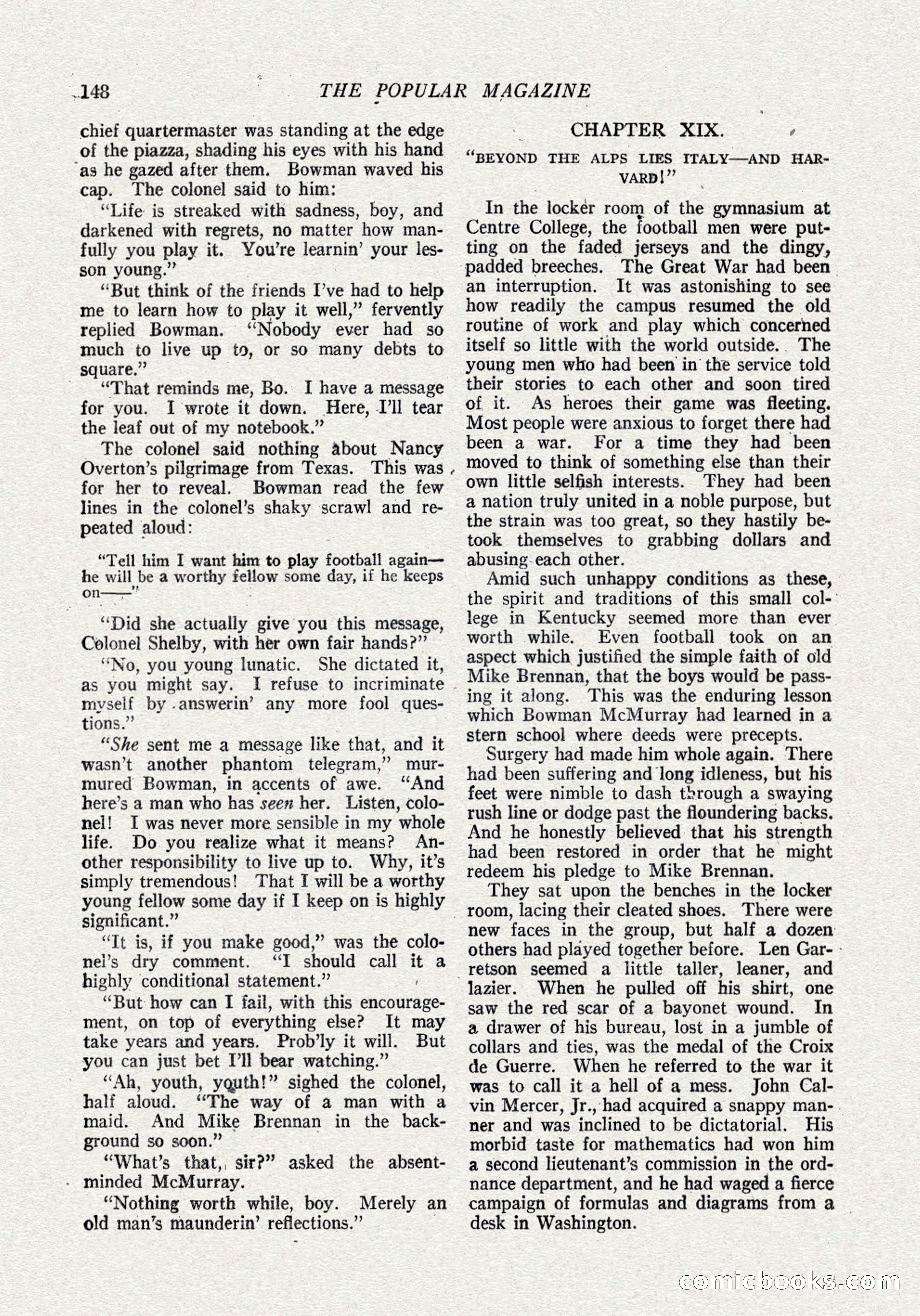 The Popular Magazine, October 15, 1921 — page 150 of 196
