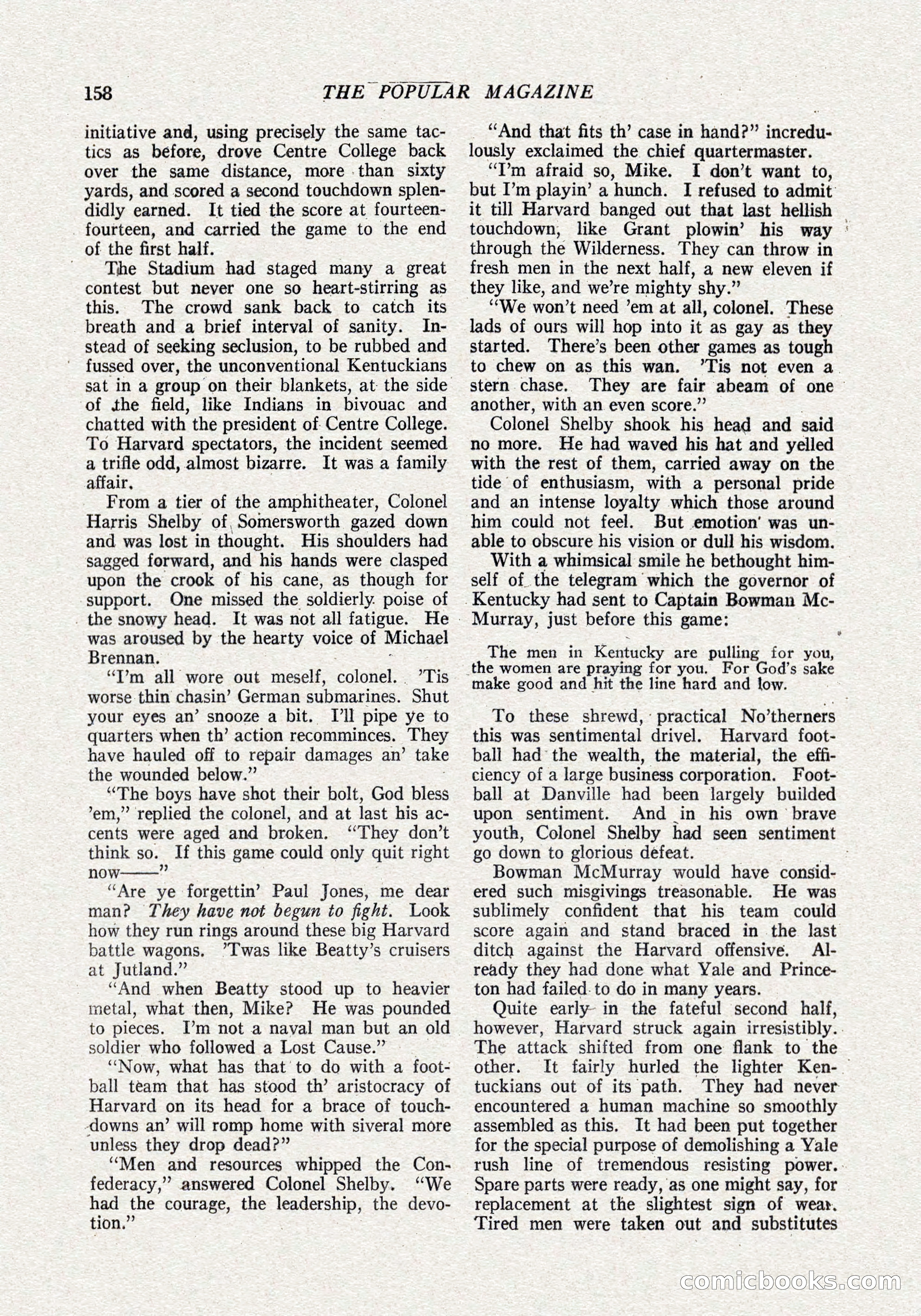 The Popular Magazine, October 15, 1921 — page 160 of 196
