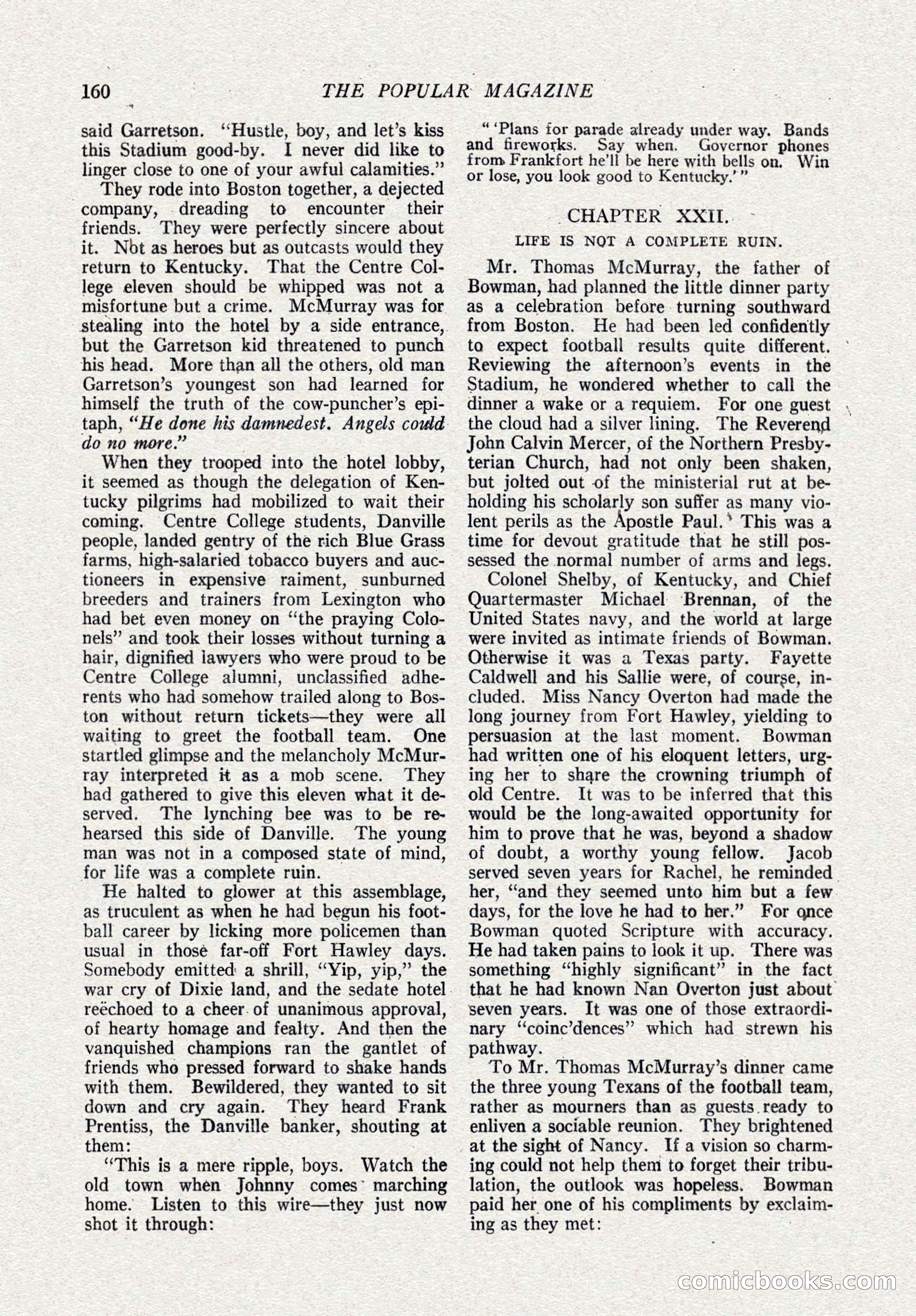 The Popular Magazine, October 15, 1921 — page 162 of 196