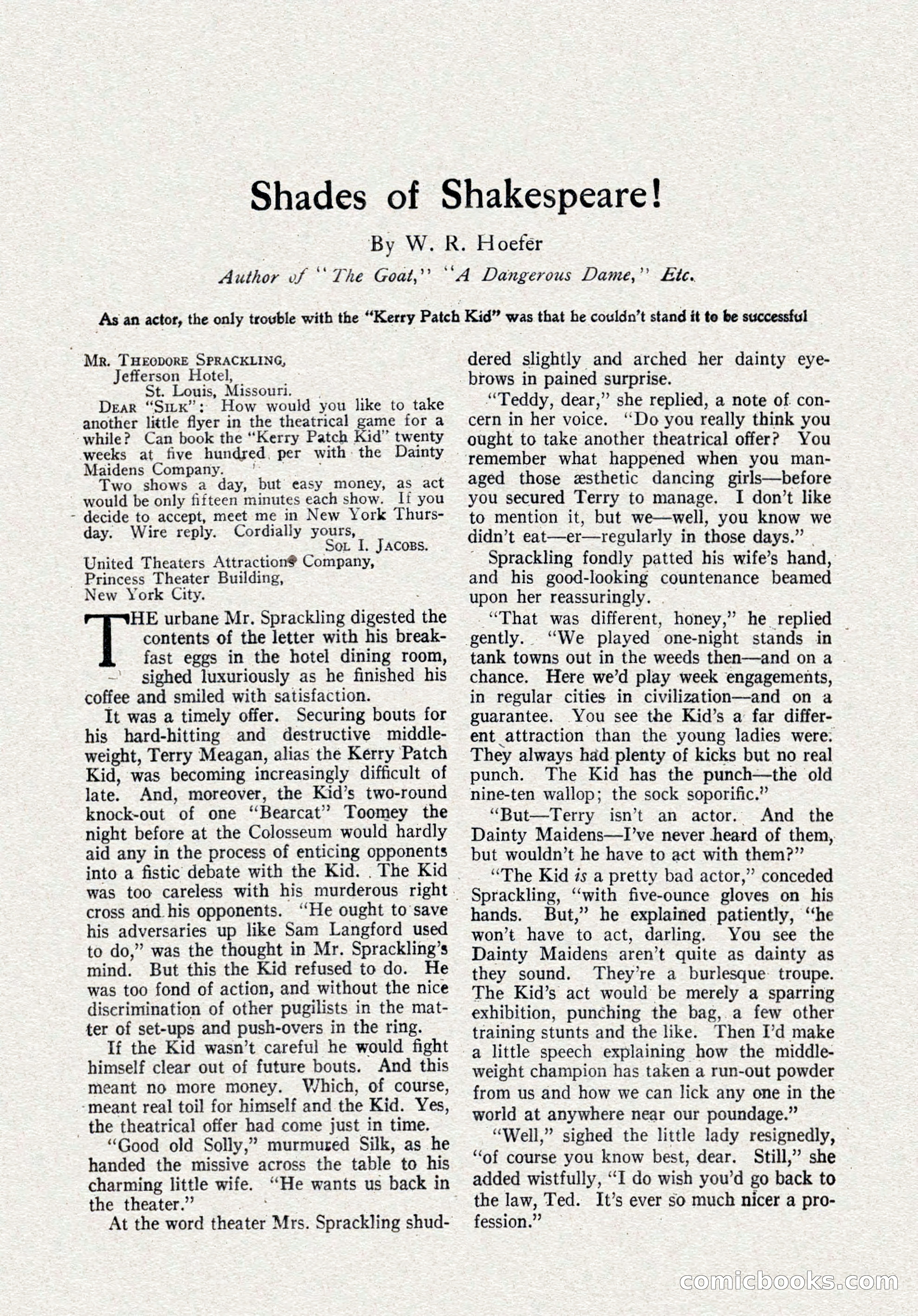 The Popular Magazine, October 15, 1921 — page 166 of 196