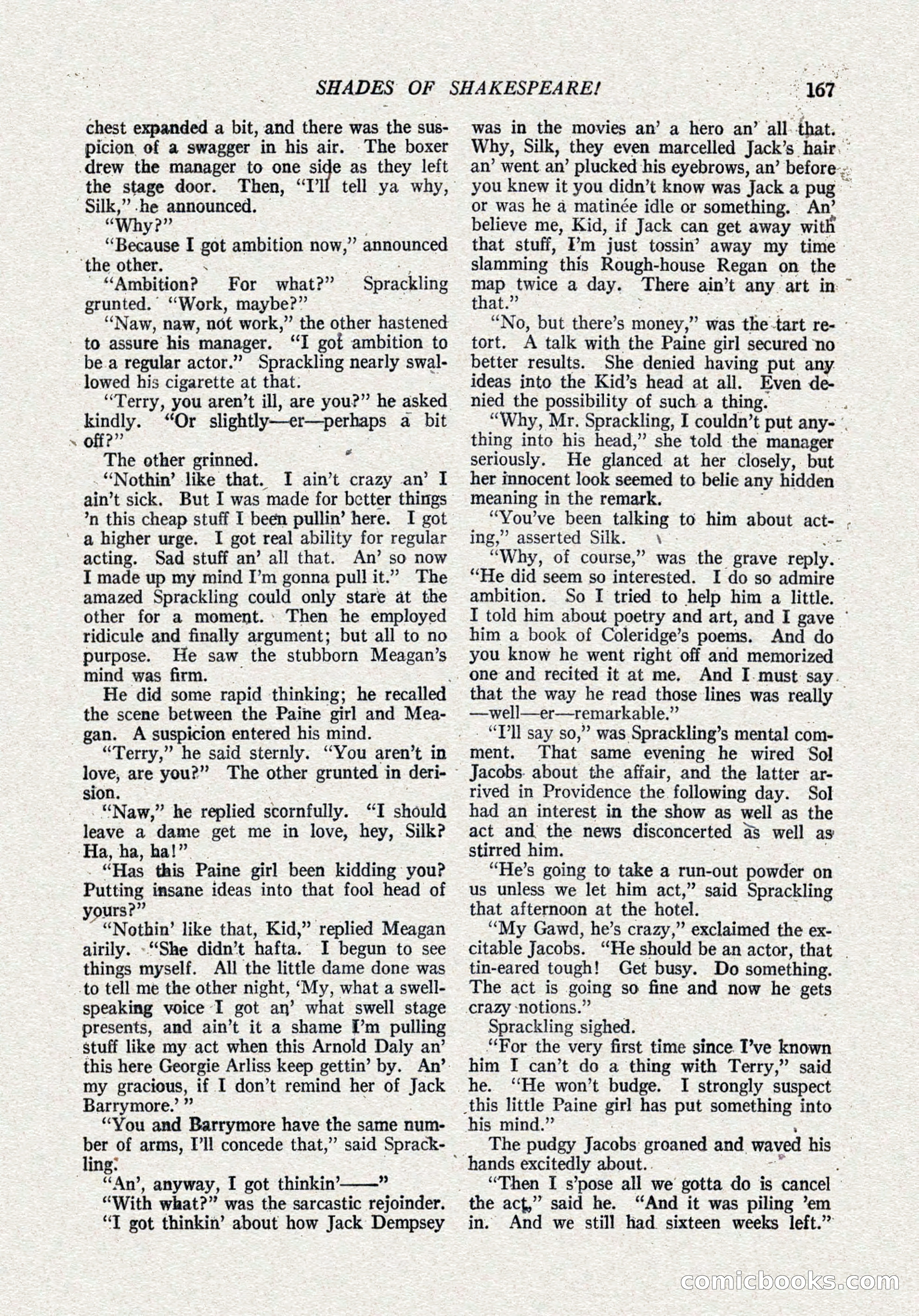 The Popular Magazine, October 15, 1921 — page 169 of 196
