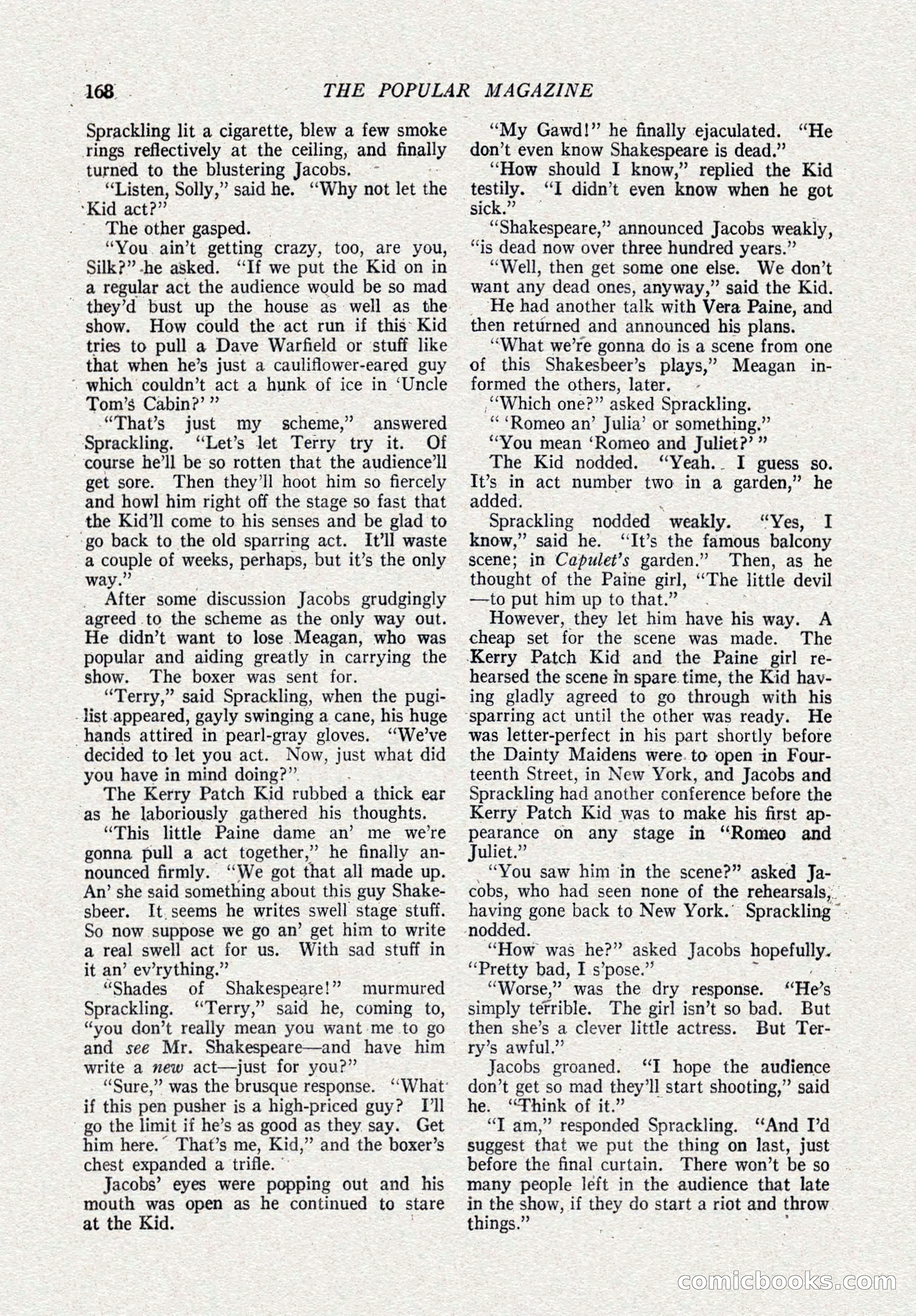 The Popular Magazine, October 15, 1921 — page 170 of 196