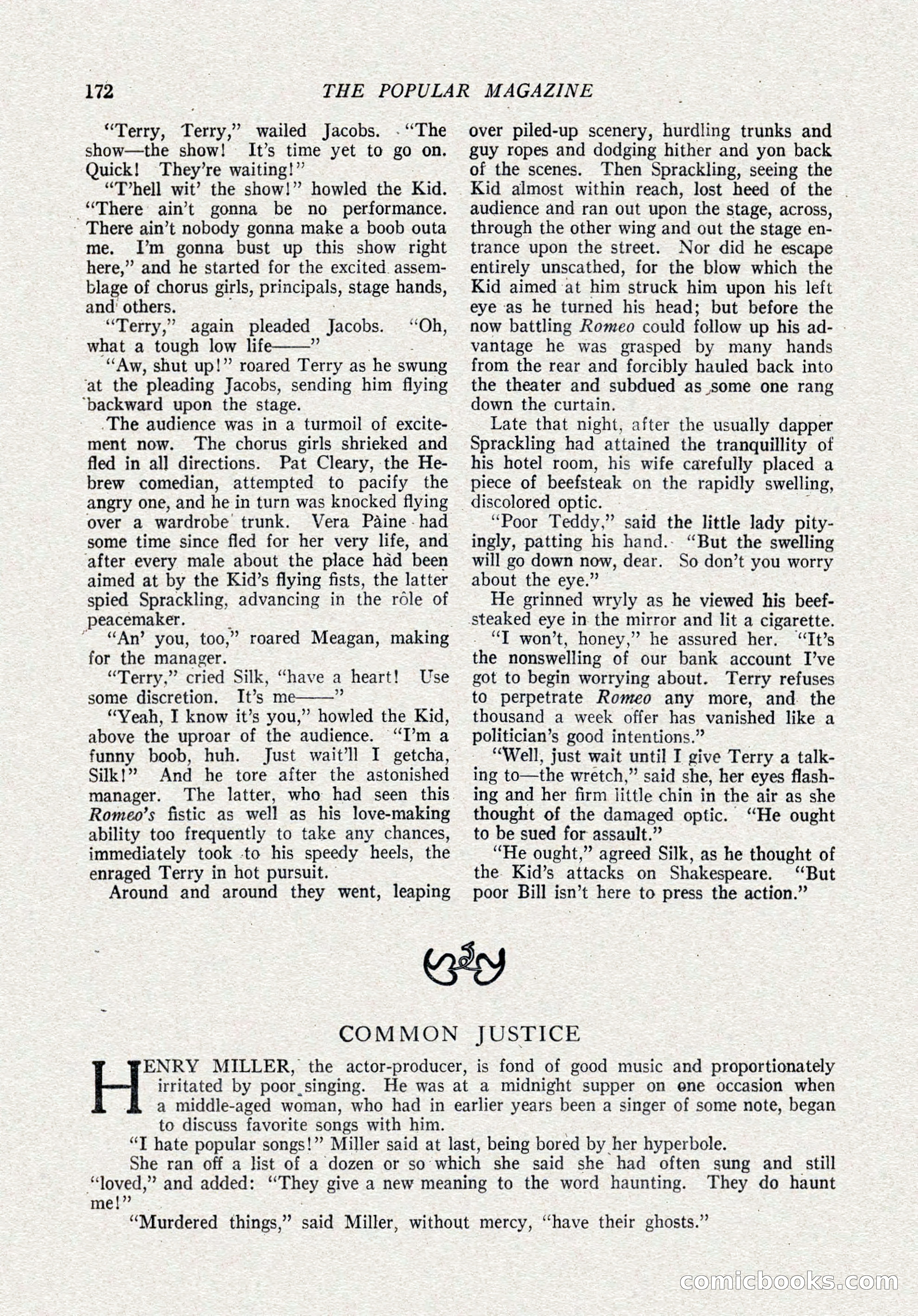 The Popular Magazine, October 15, 1921 — page 174 of 196