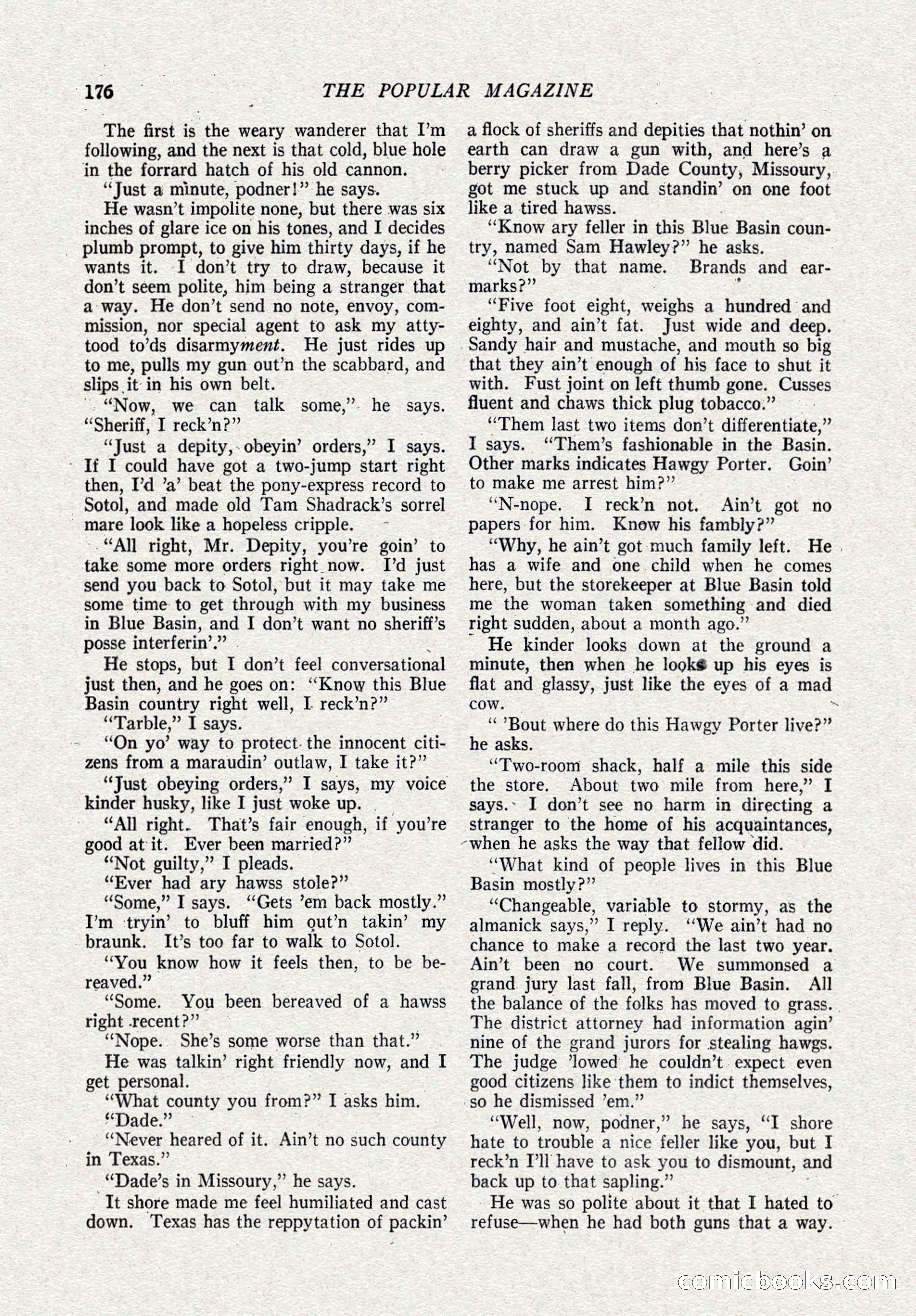 The Popular Magazine, October 15, 1921 — page 178 of 196