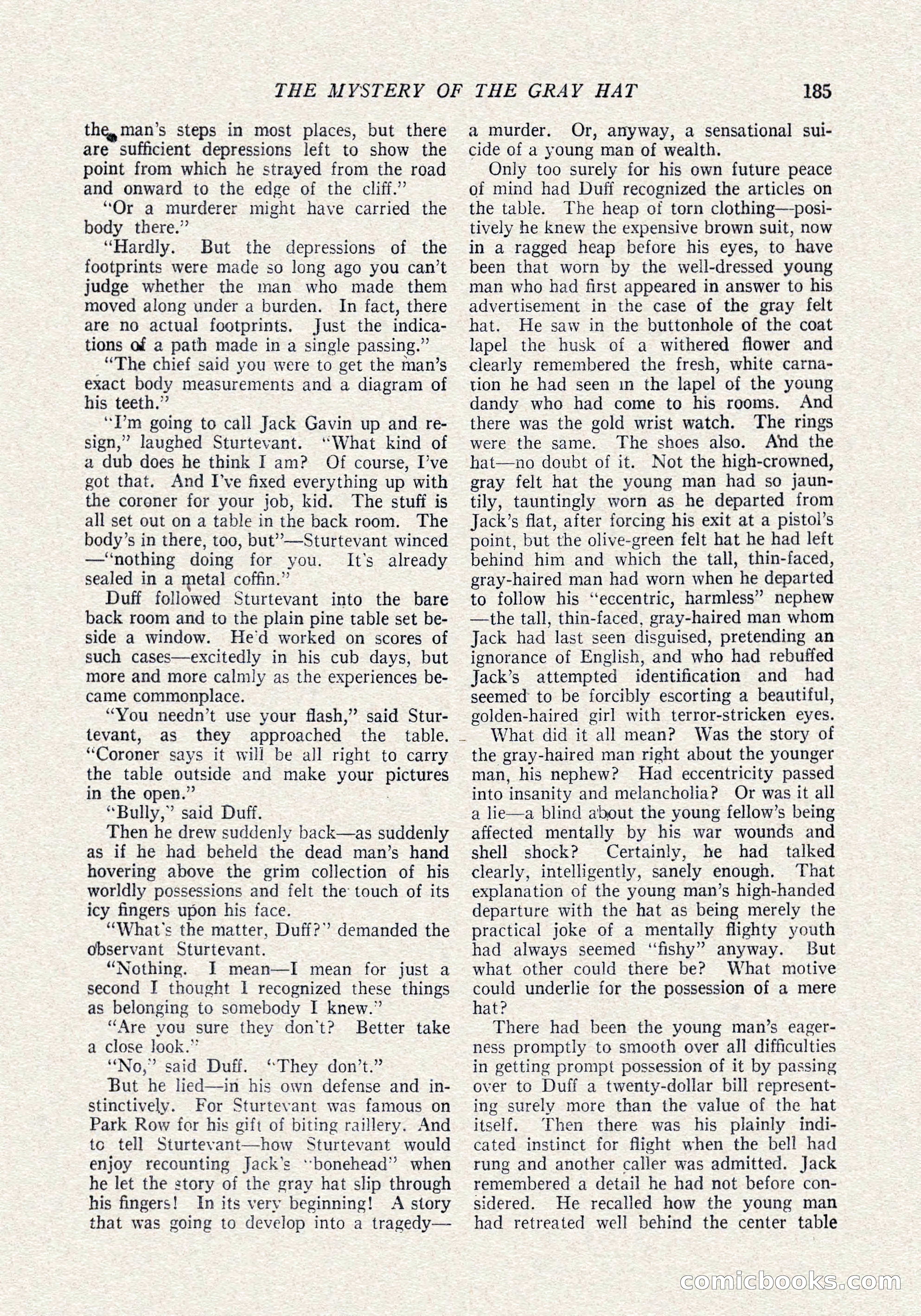 The Popular Magazine, October 15, 1921 — page 187 of 196
