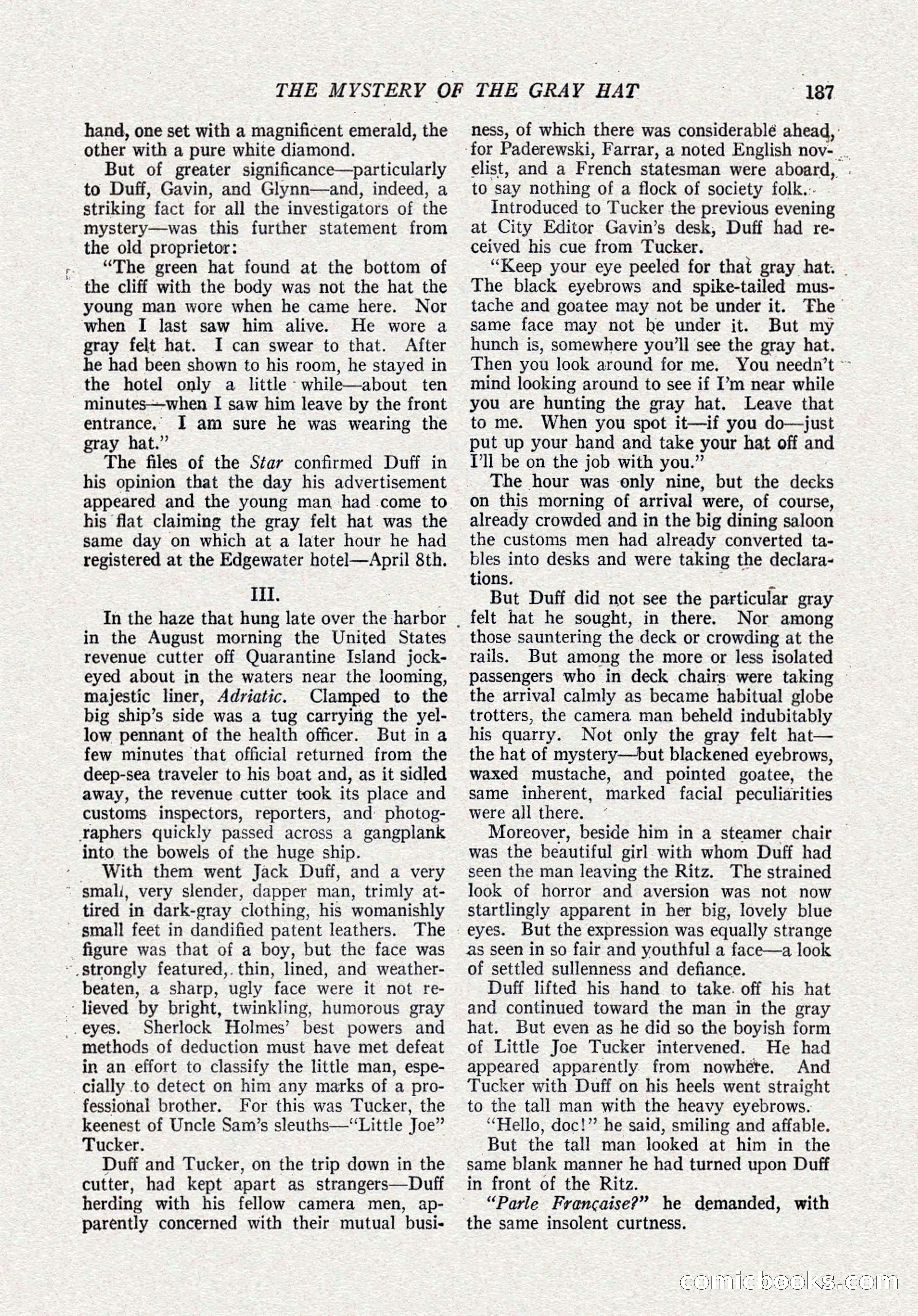 The Popular Magazine, October 15, 1921 — page 189 of 196