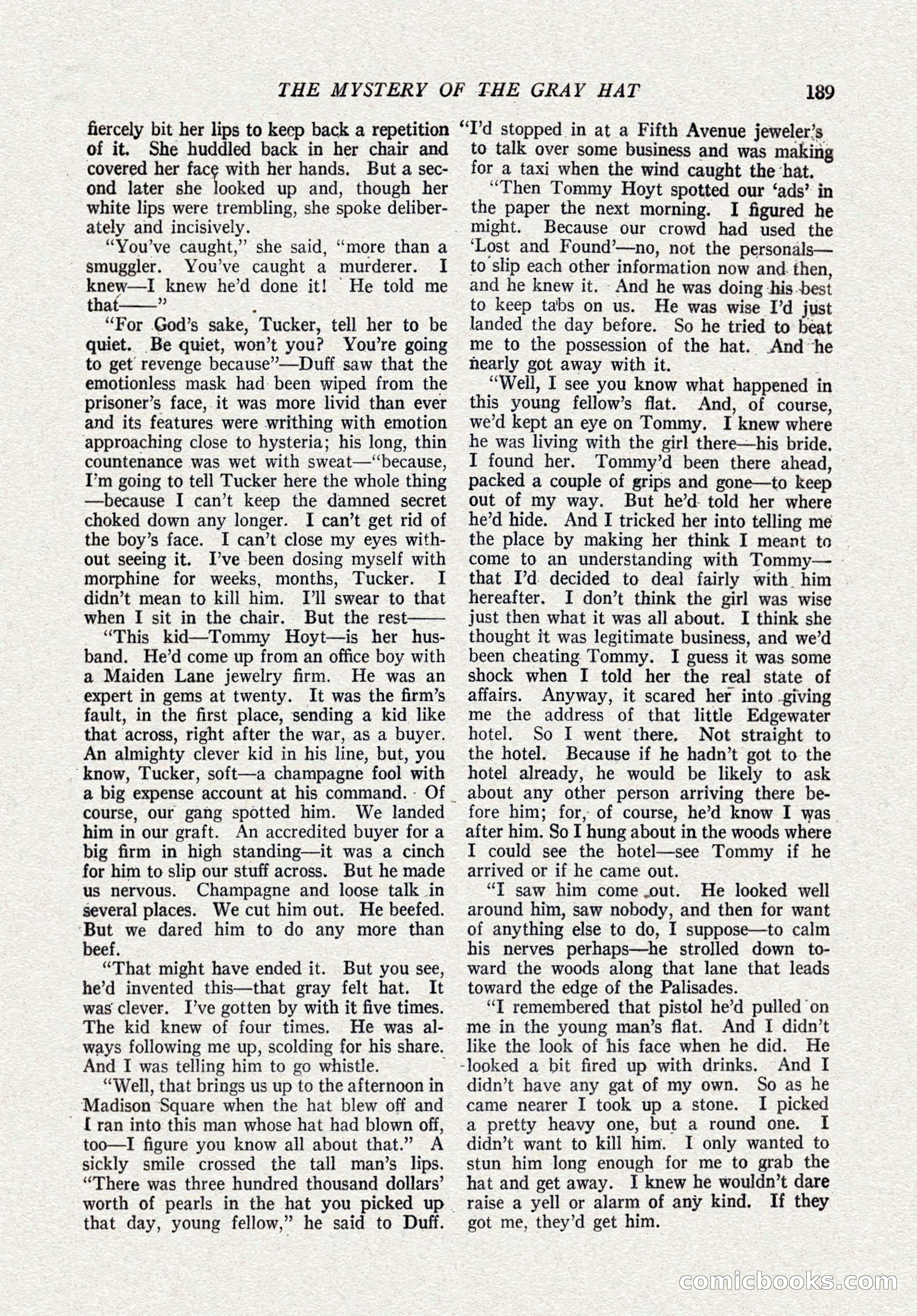 The Popular Magazine, October 15, 1921 — page 191 of 196
