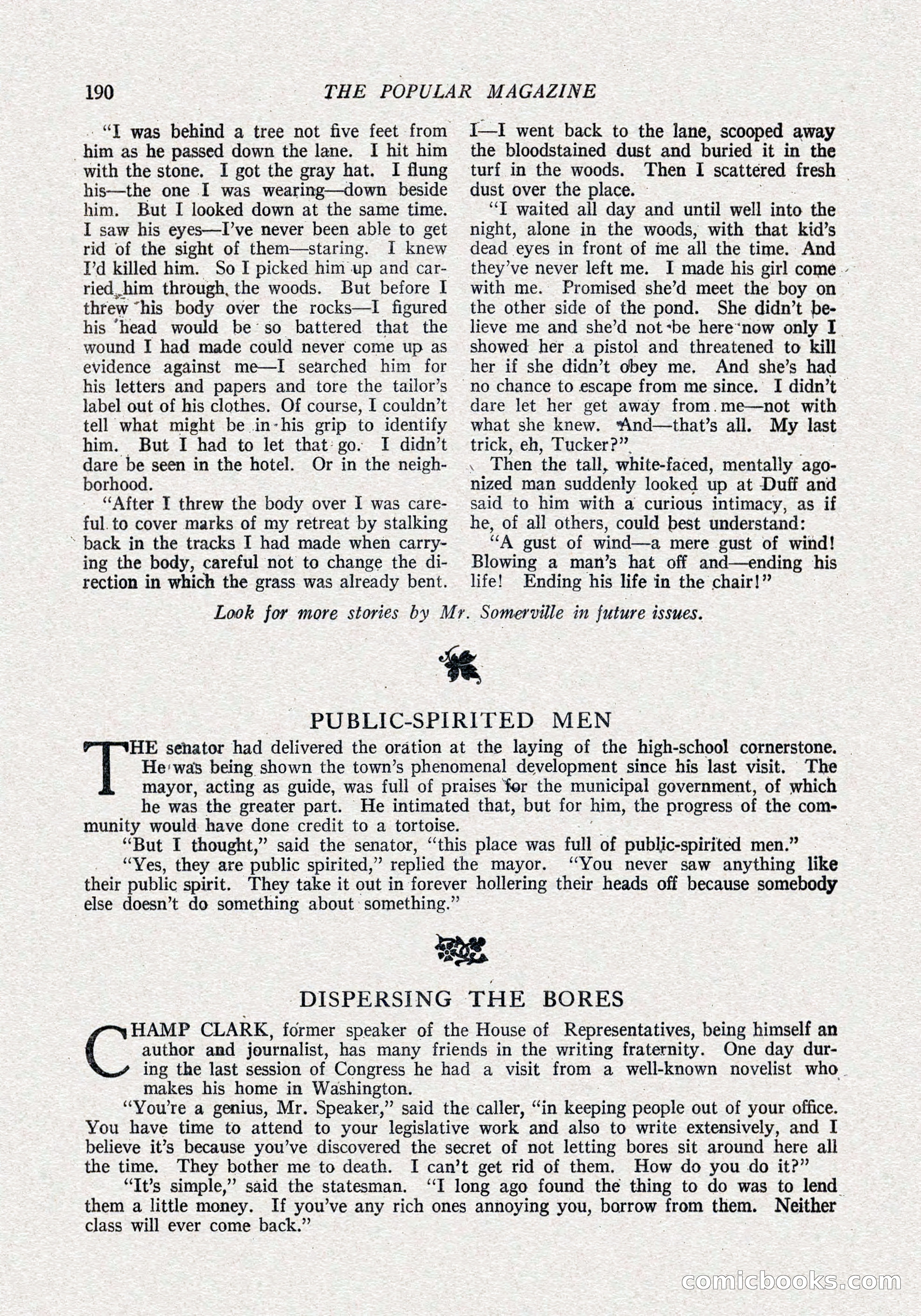 The Popular Magazine, October 15, 1921 — page 192 of 196