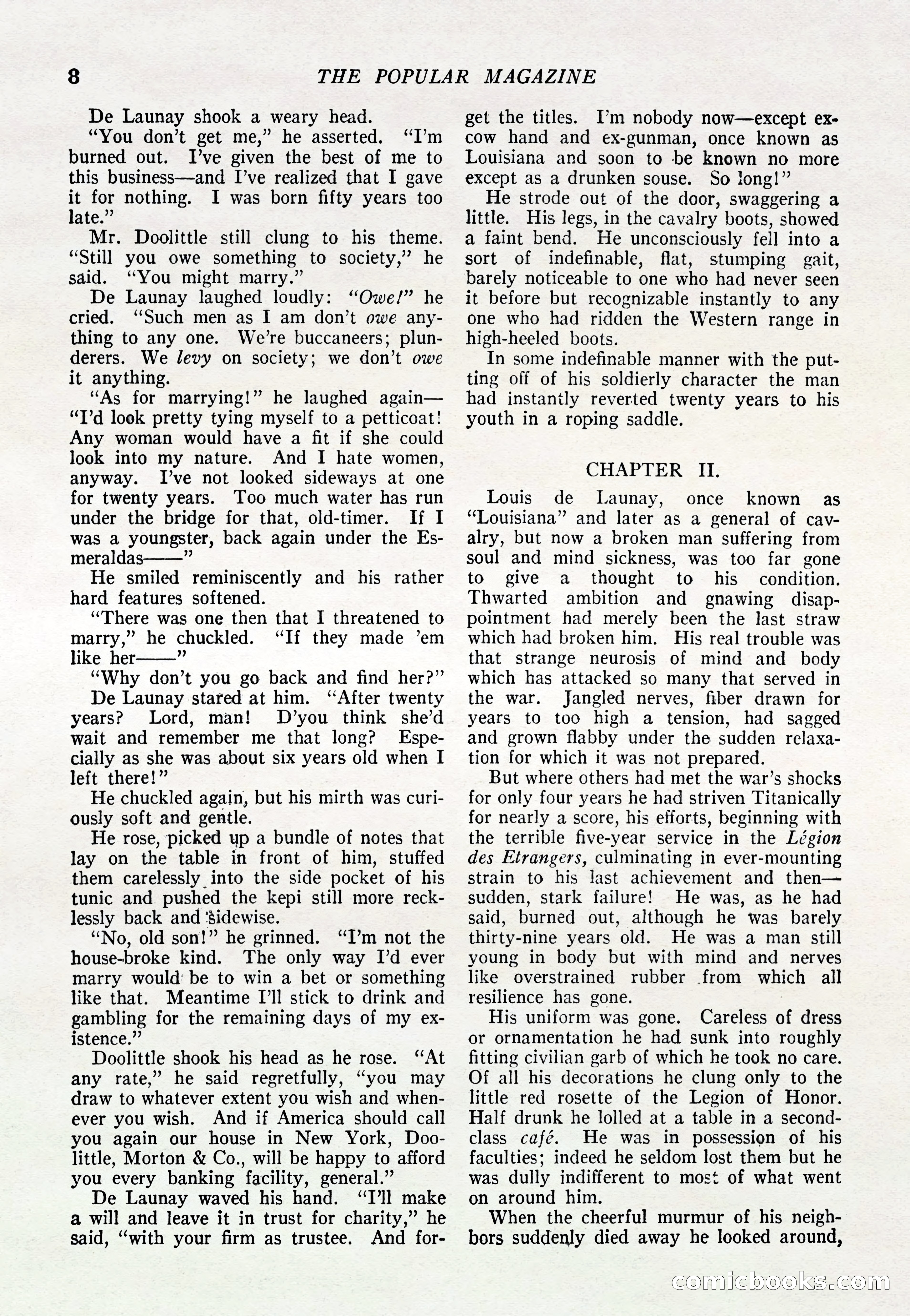 The Popular Magazine, March 20, 1922 — page 10 of 196
