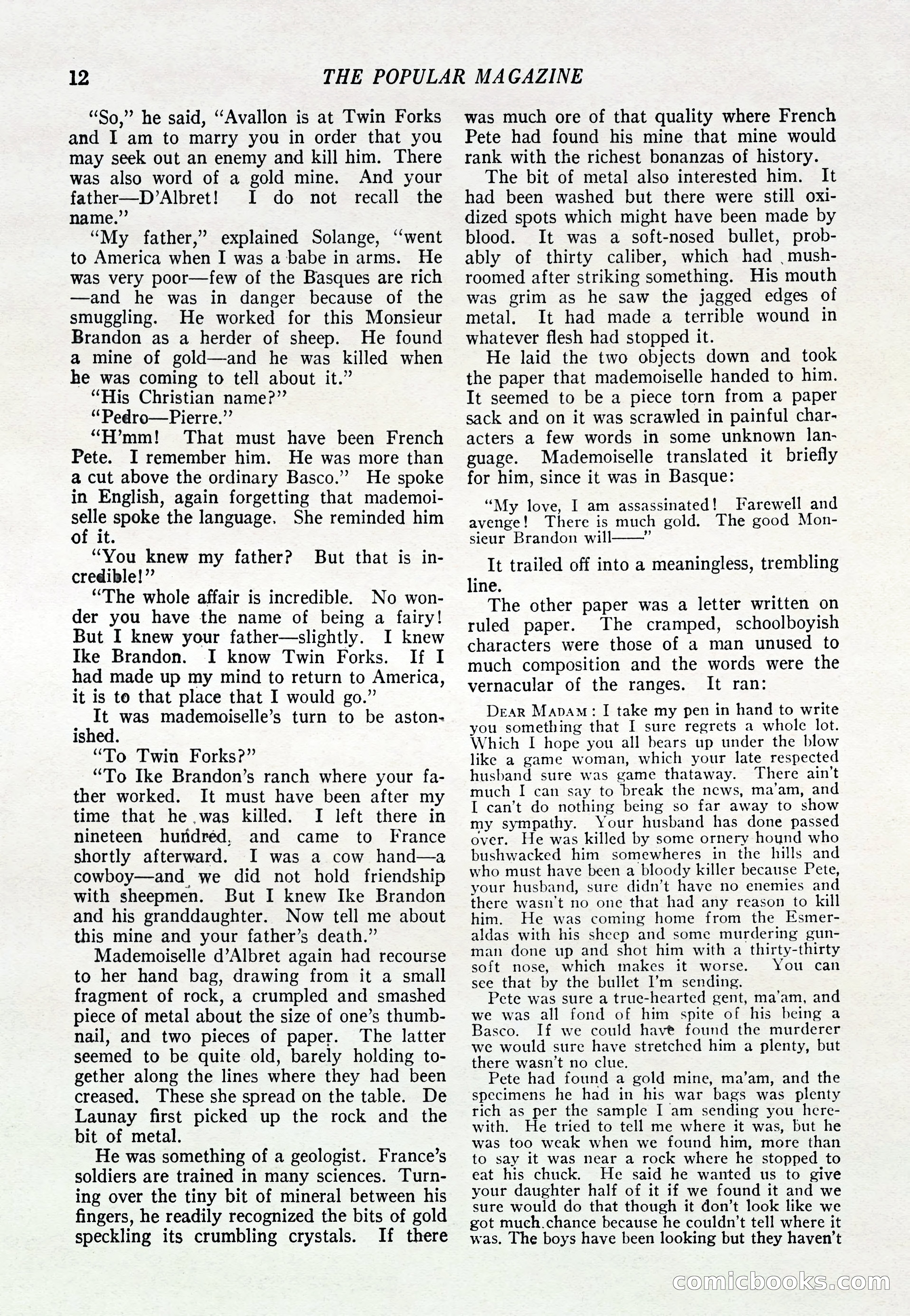 The Popular Magazine, March 20, 1922 — page 14 of 196