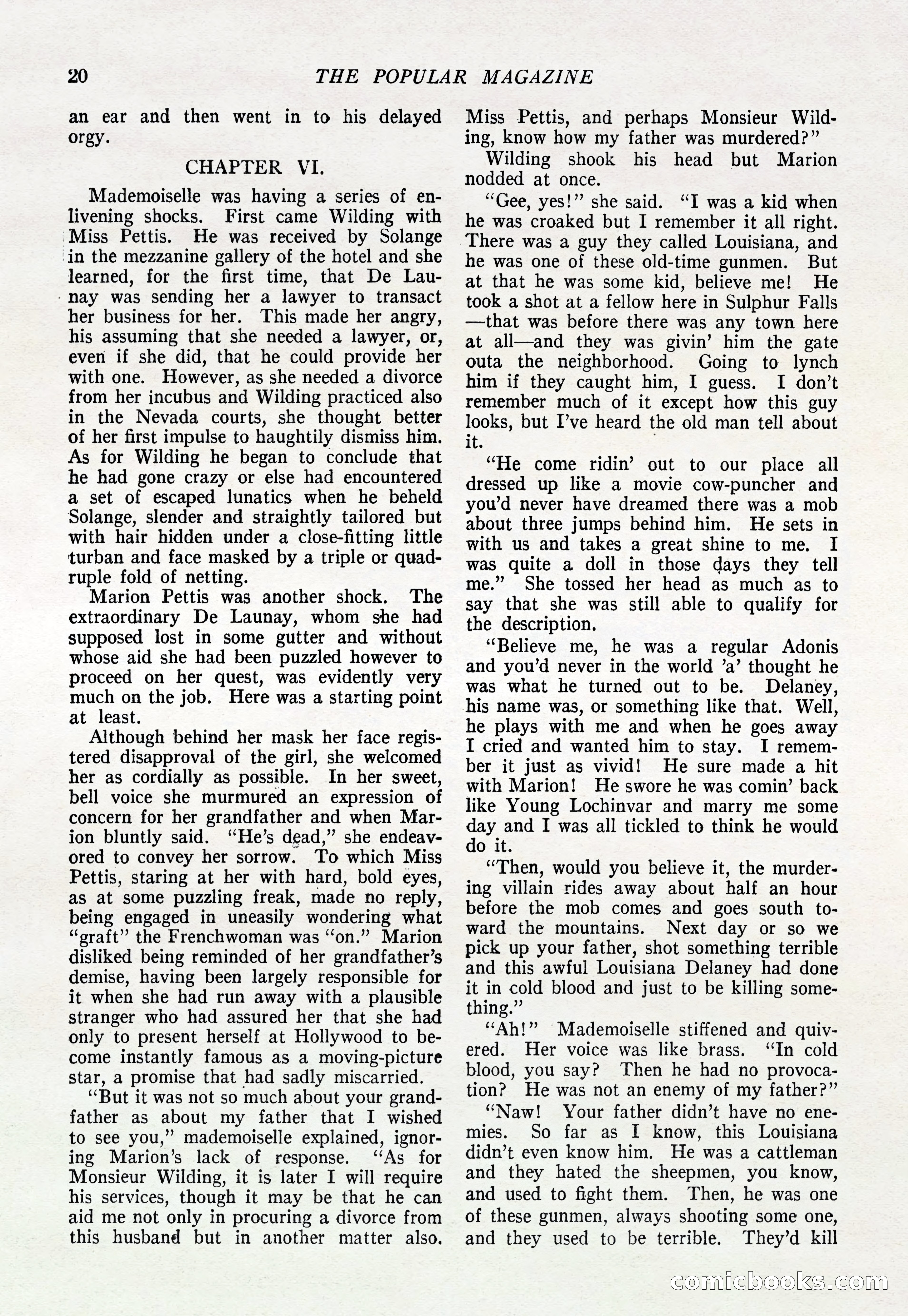 The Popular Magazine, March 20, 1922 — page 22 of 196