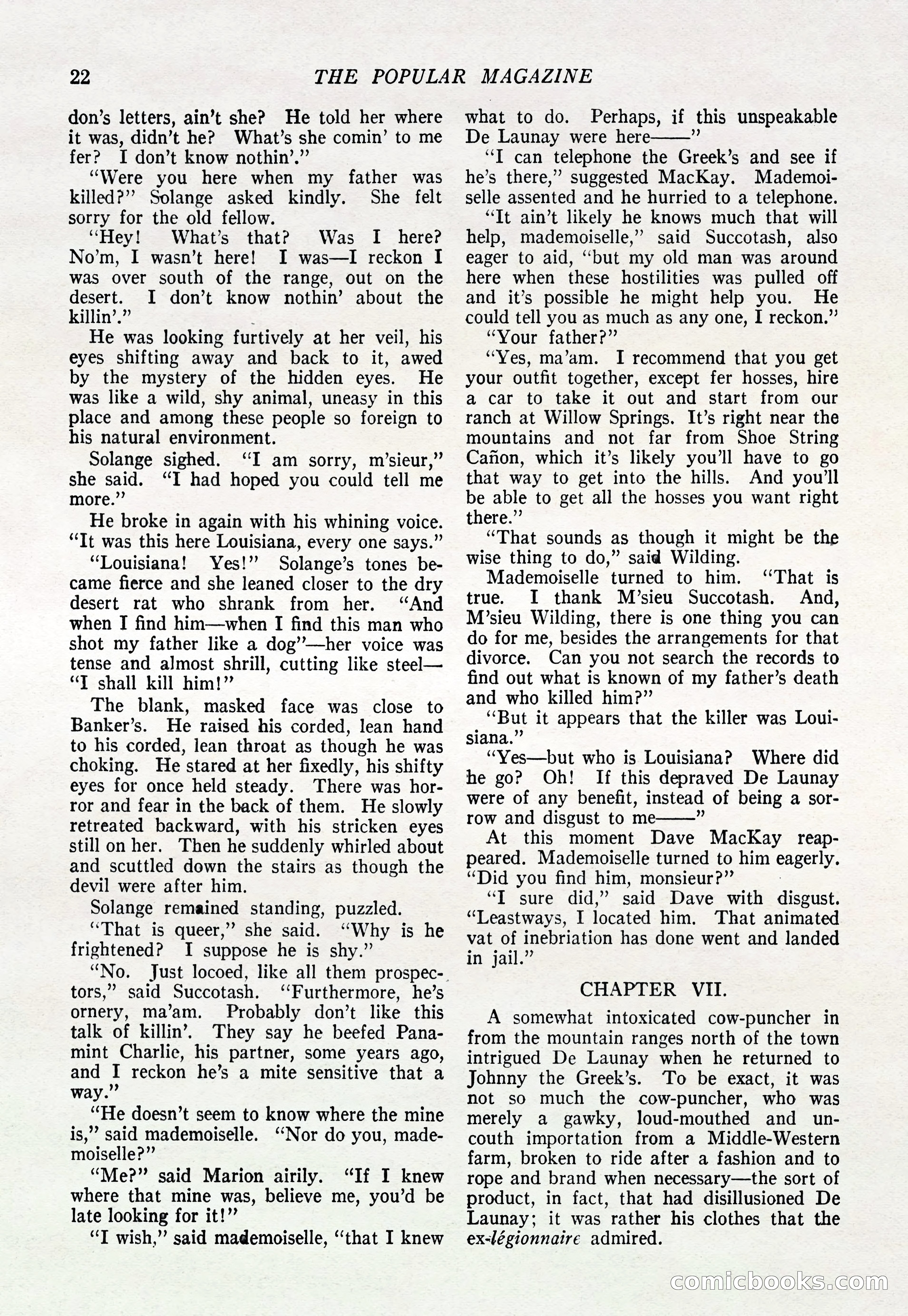 The Popular Magazine, March 20, 1922 — page 24 of 196