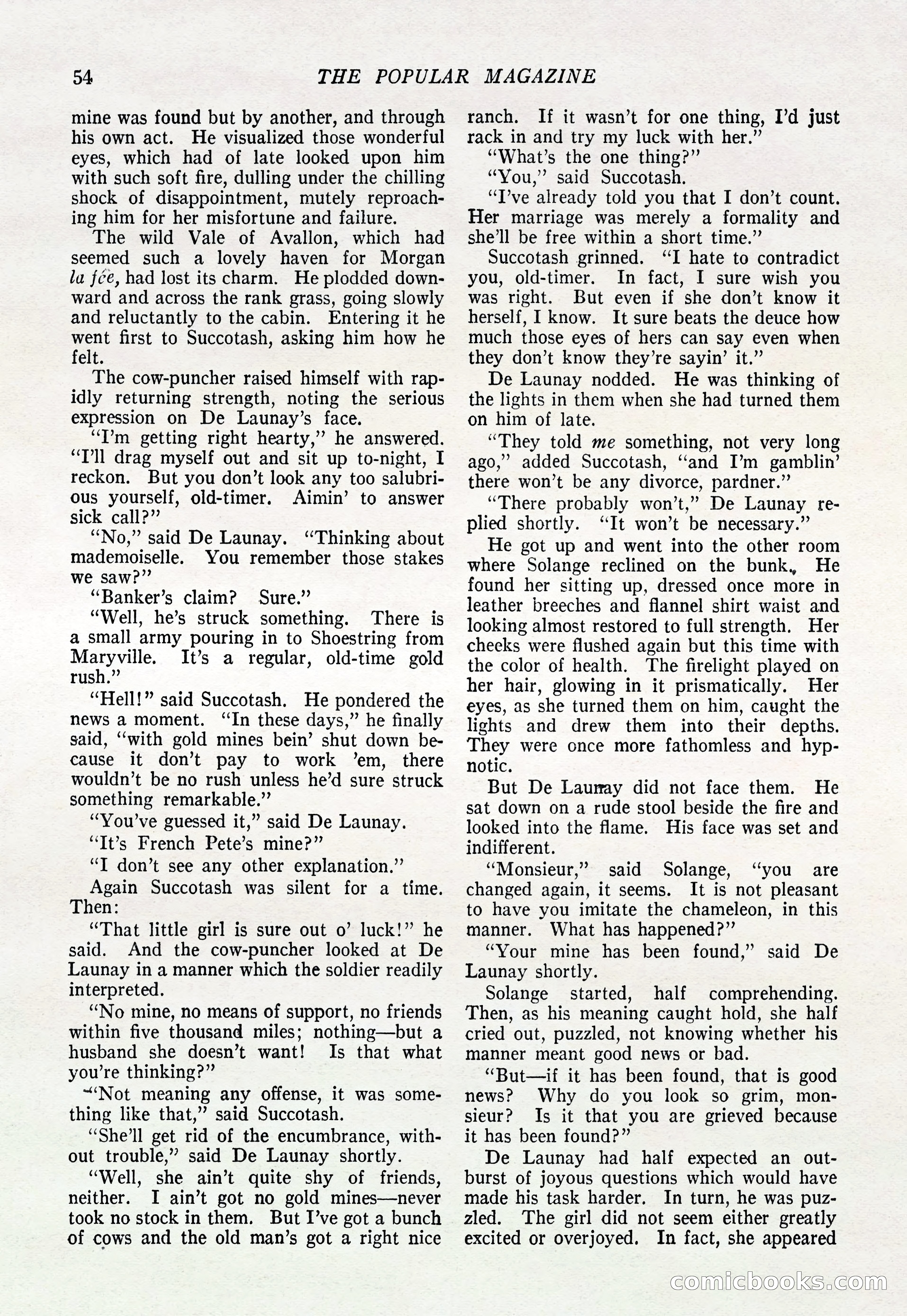 The Popular Magazine, March 20, 1922 — page 56 of 196