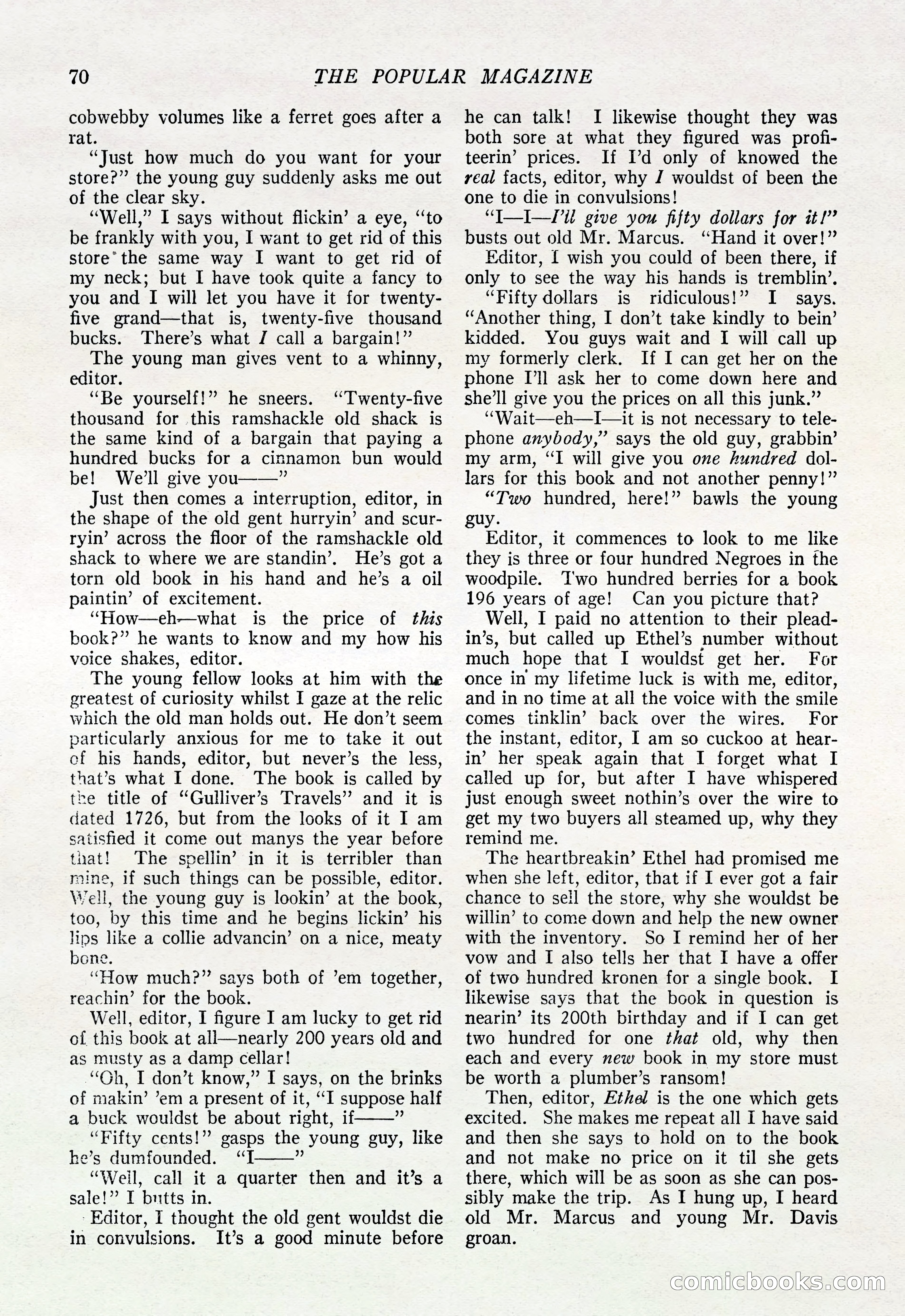 The Popular Magazine, March 20, 1922 — page 72 of 196