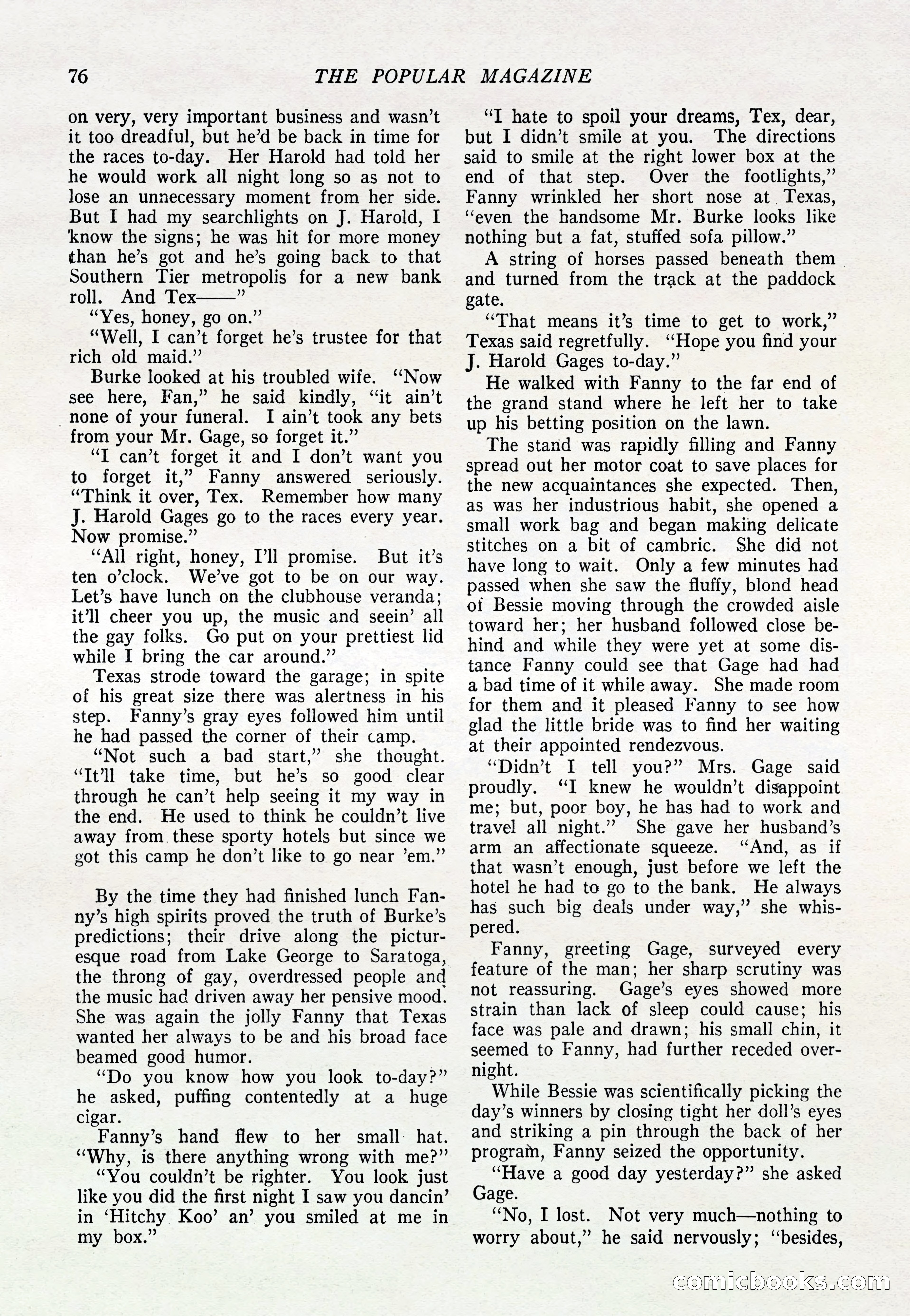 The Popular Magazine, March 20, 1922 — page 78 of 196