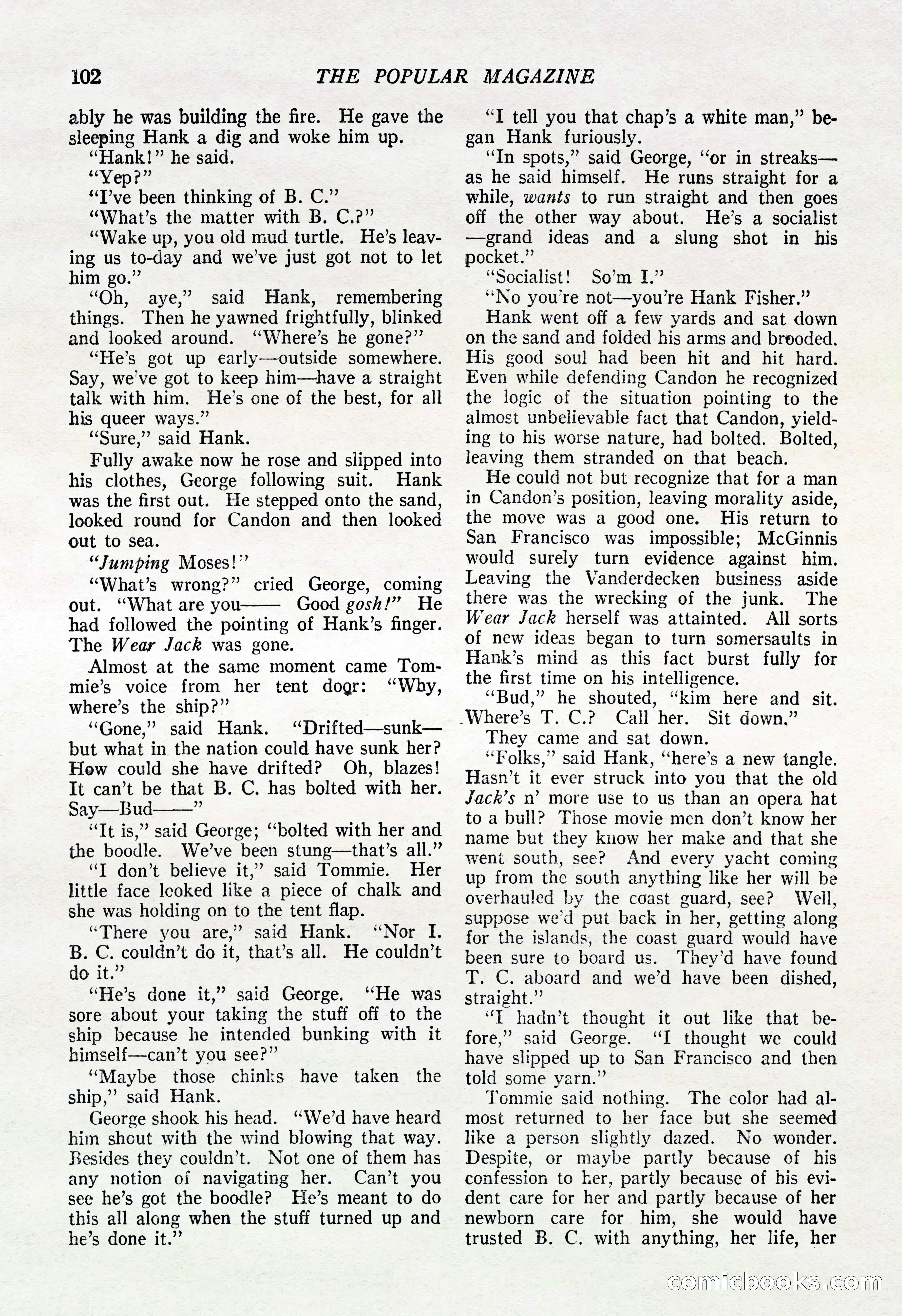 The Popular Magazine, March 20, 1922 — page 104 of 196